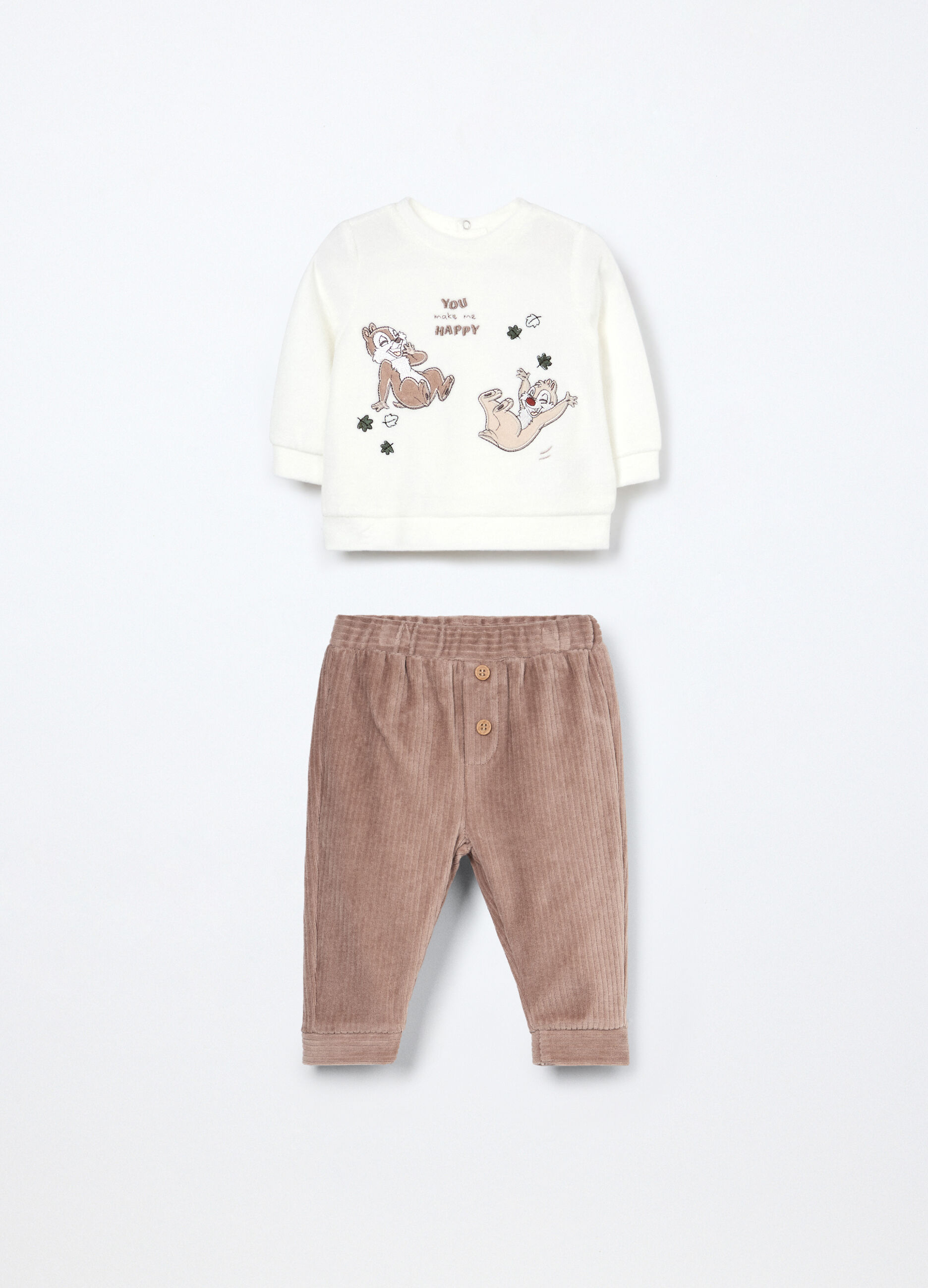 Set velour misto cotone neonato_0