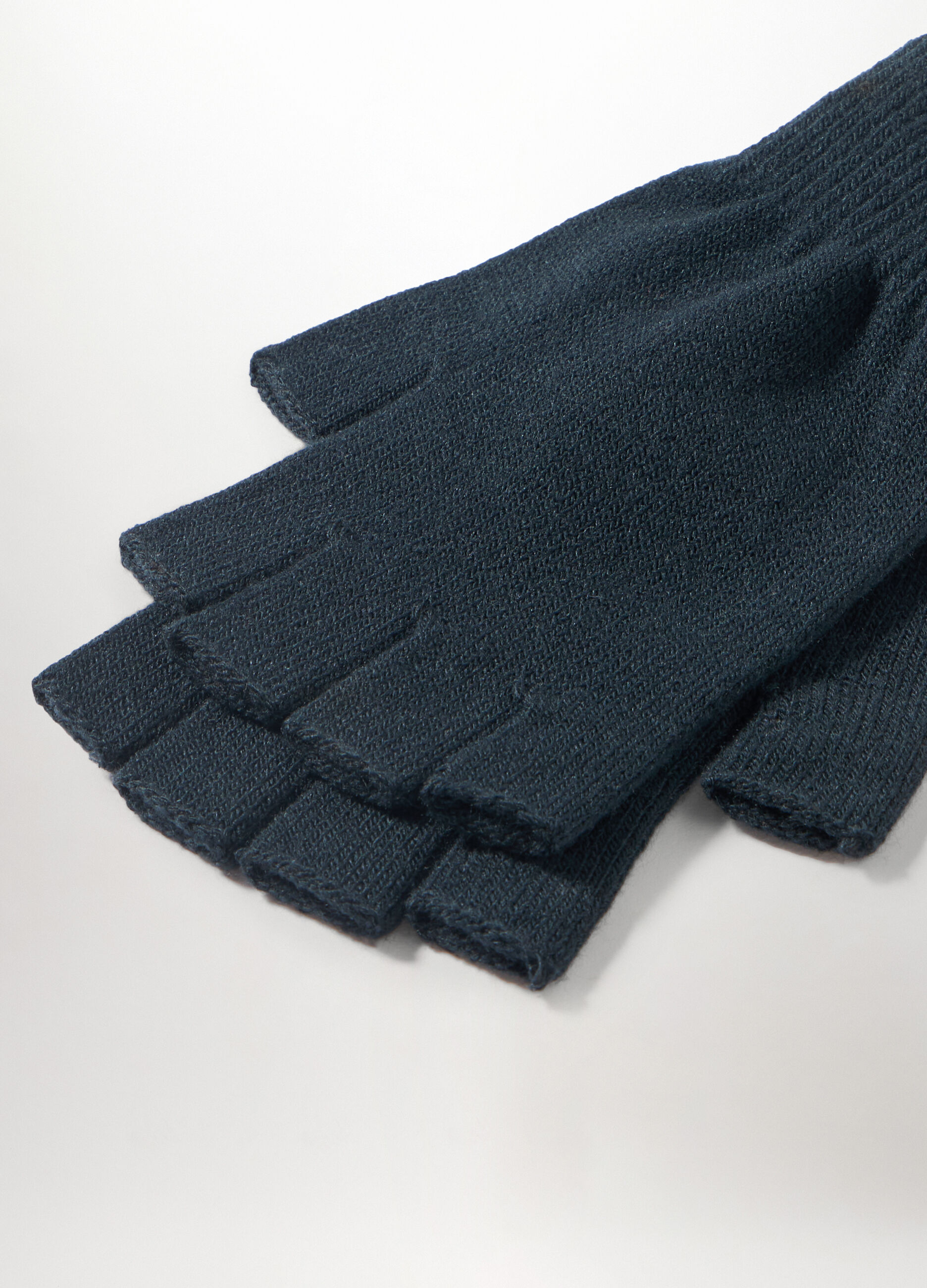 Guanti mezze dita in maglia uomo_1