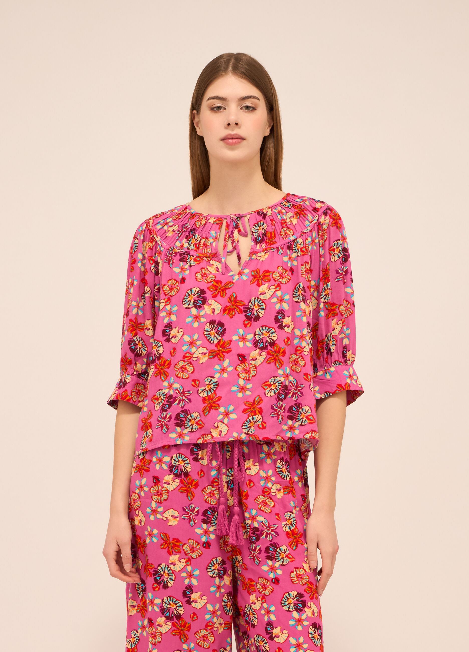 Blusa in pura viscosa donna_0