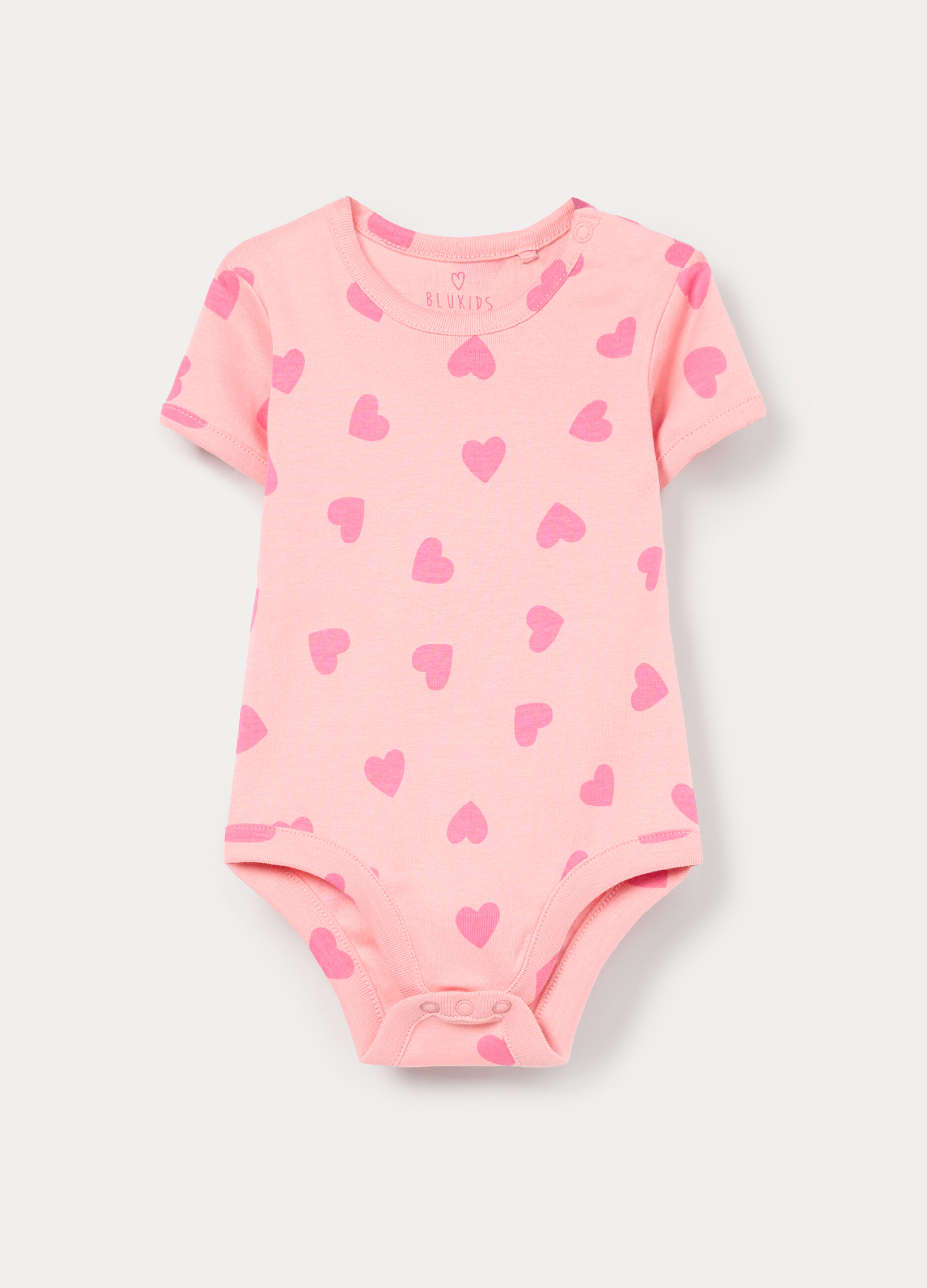 Body in costina di puro cotone neonata_0