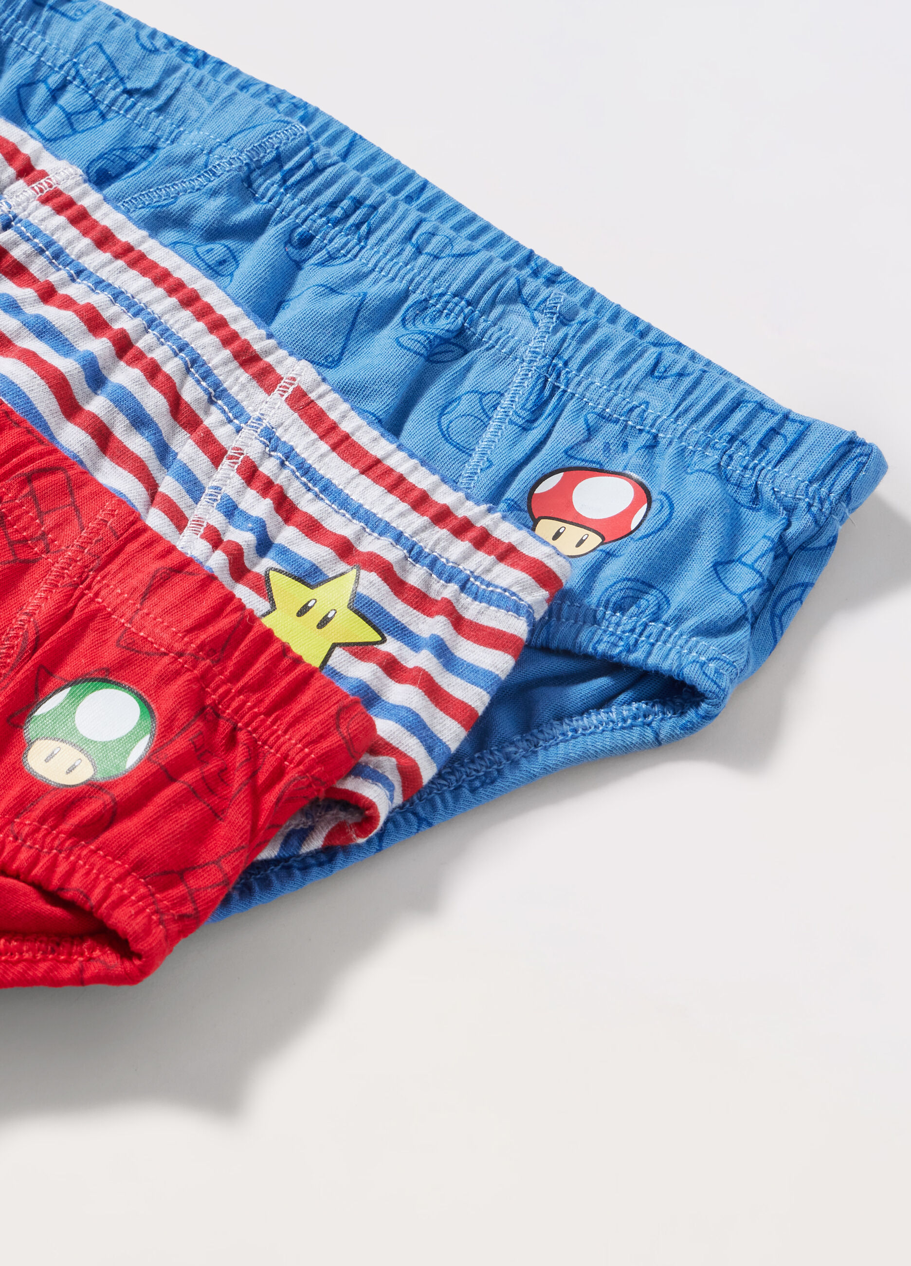 Pack 3 slip in puro cotone bambino Super Mario_1