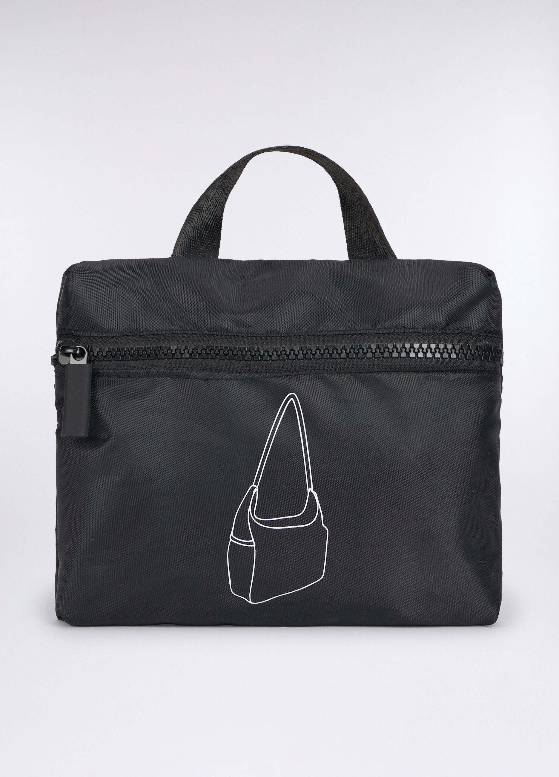 Borsa a tracolla in tessuto donna_3