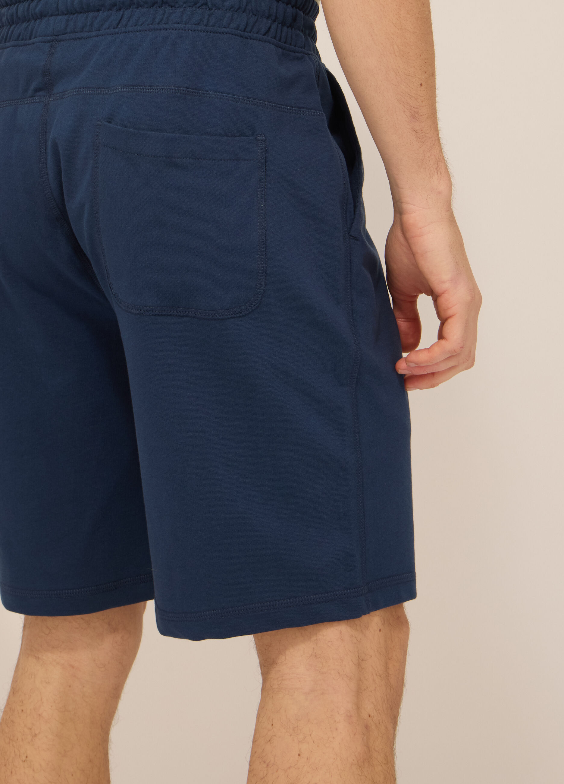 Short sportivi in felpa di cotone uomo_2