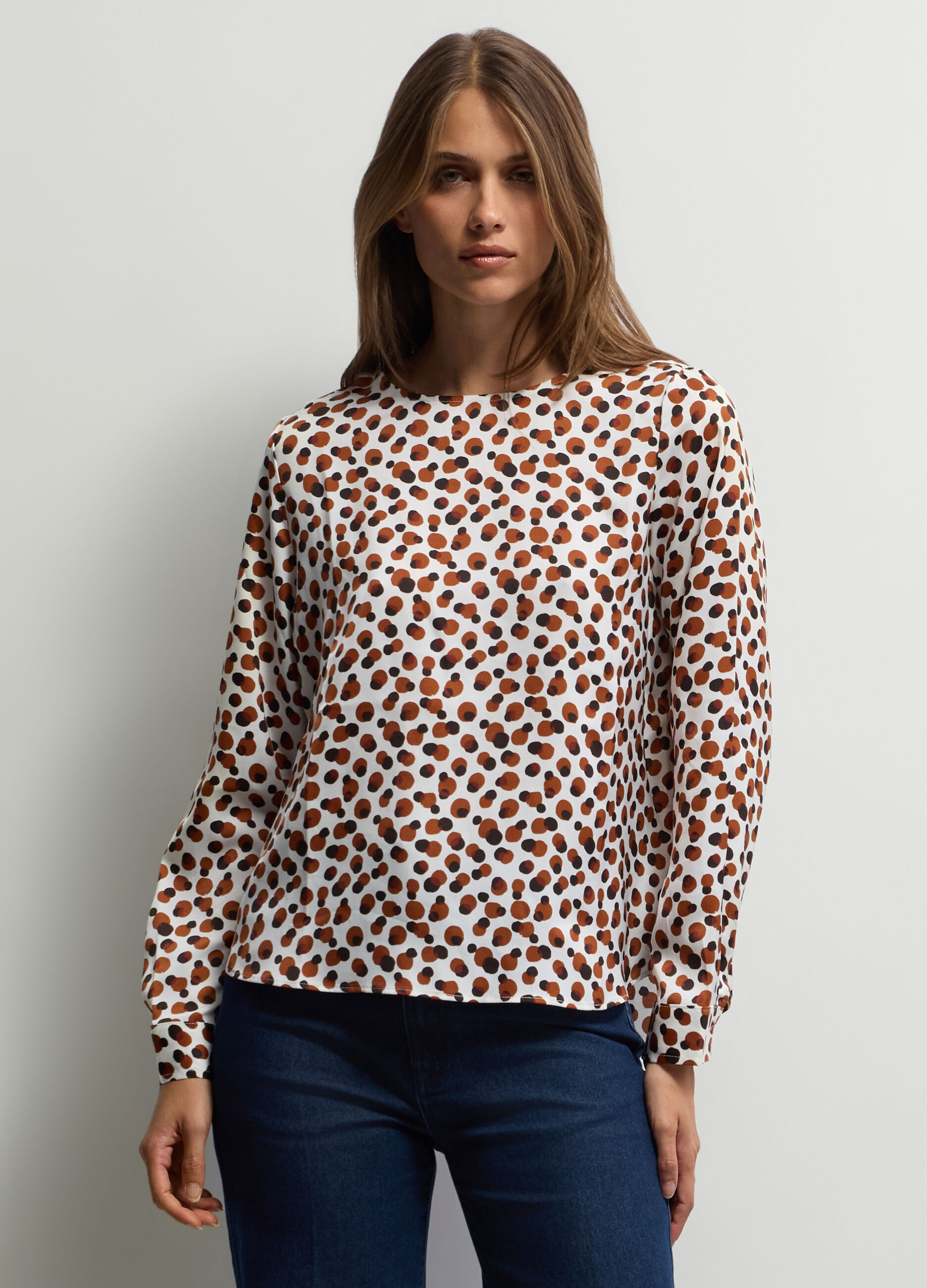 Blusa Fit Regular girocollo donna_0
