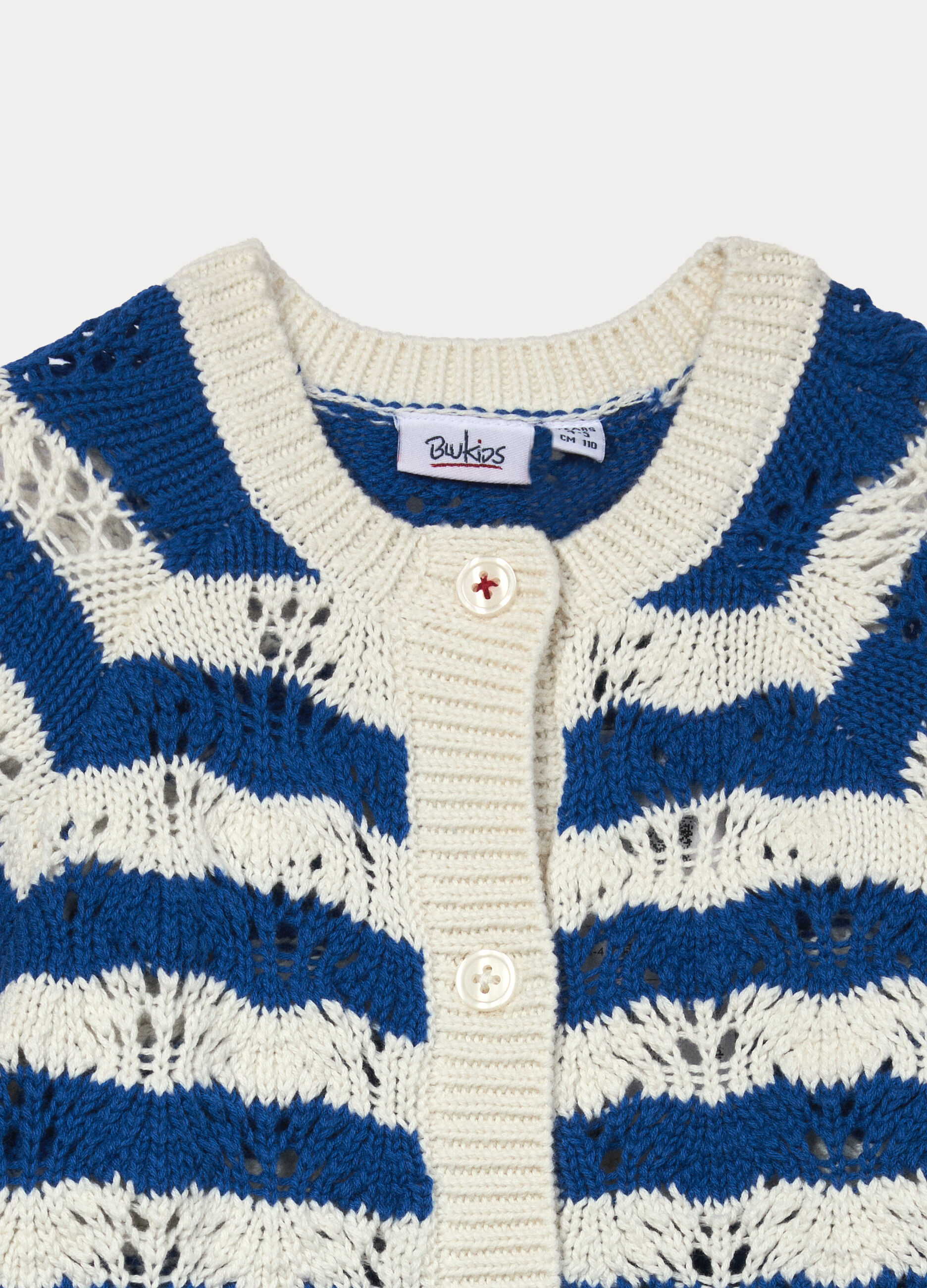 Cardigan tricot in puro cotone bambina_2