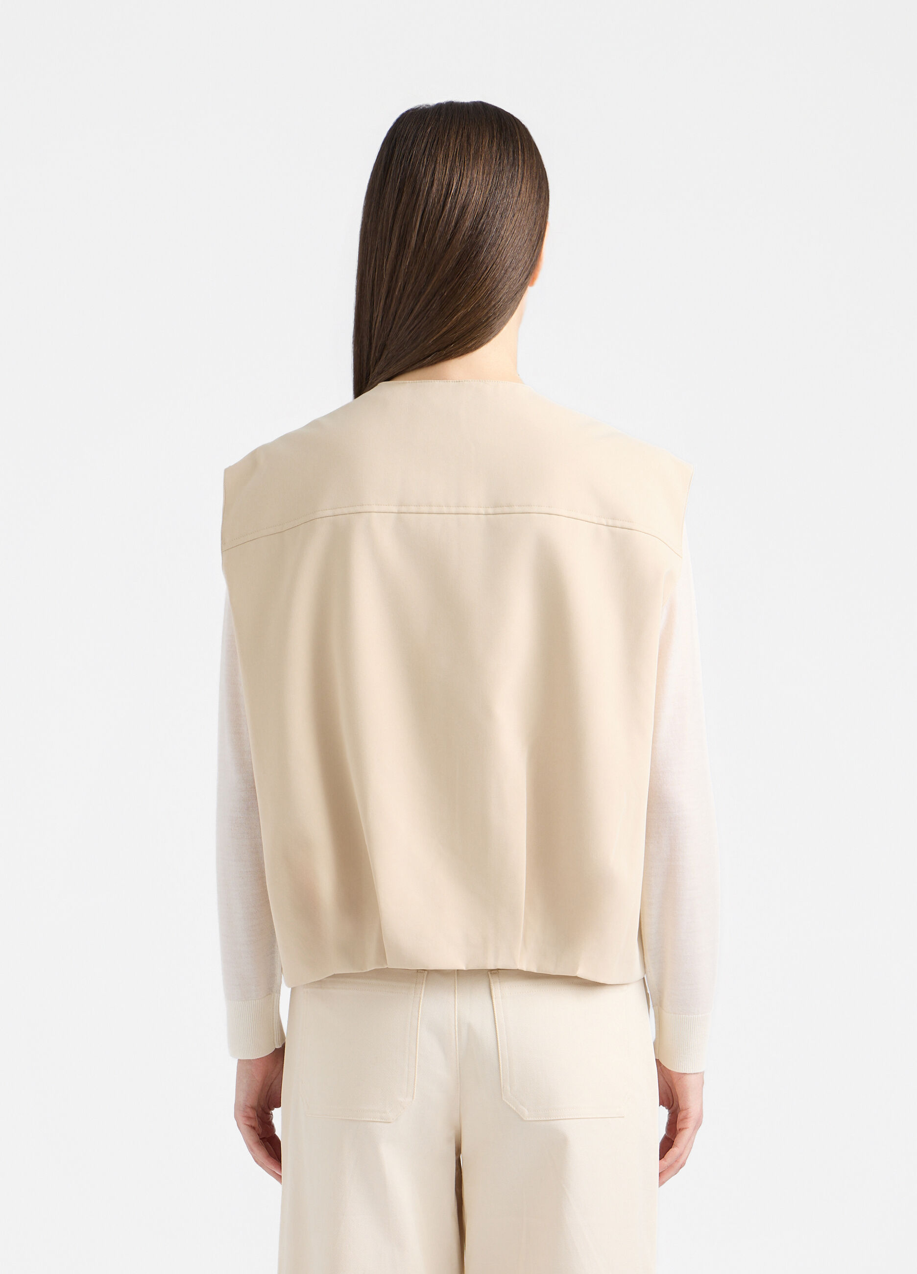 Gilet girocollo Slim Fit donna_2