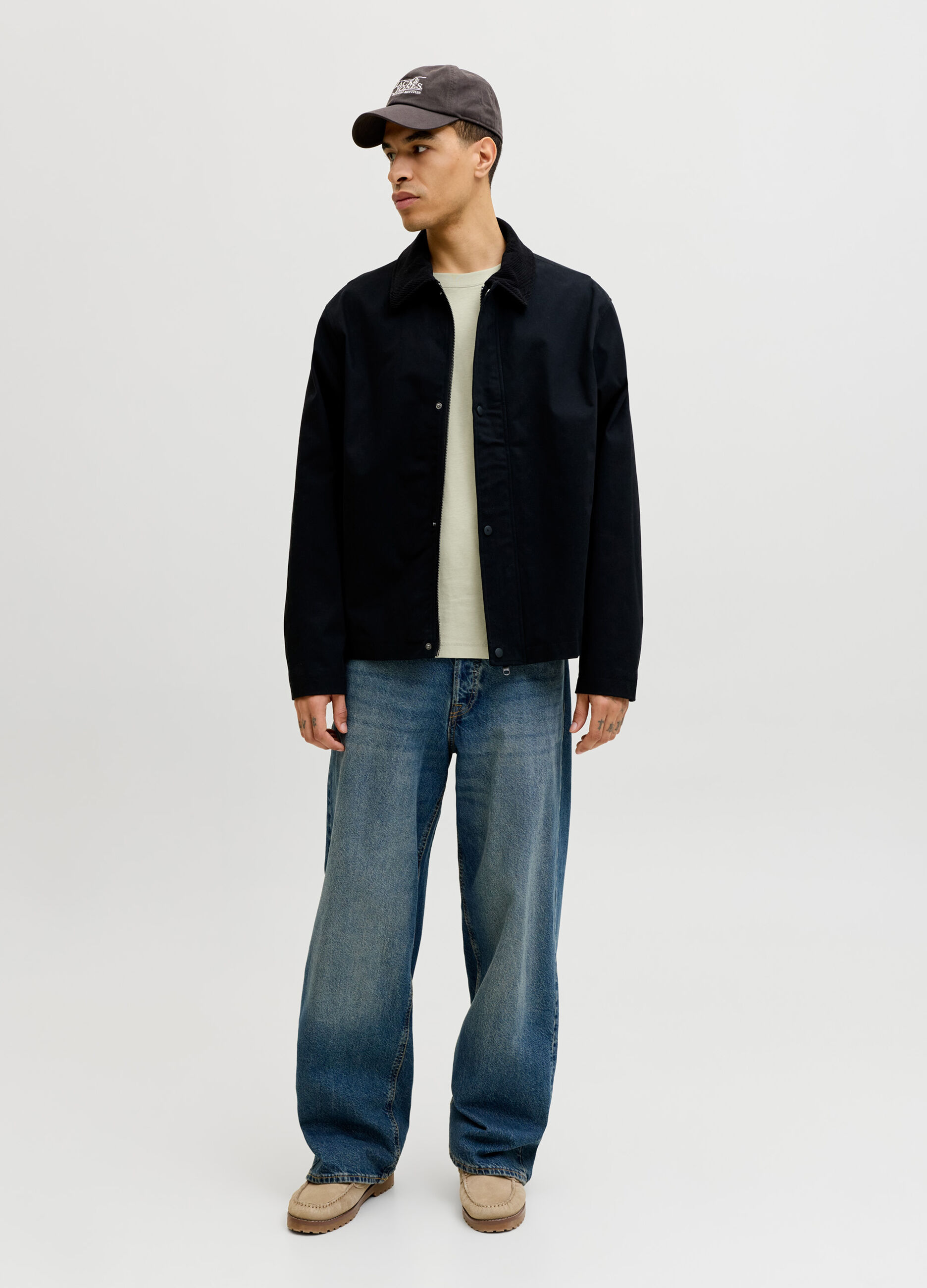 T-shirt relaxed fit con stampa uomo_0