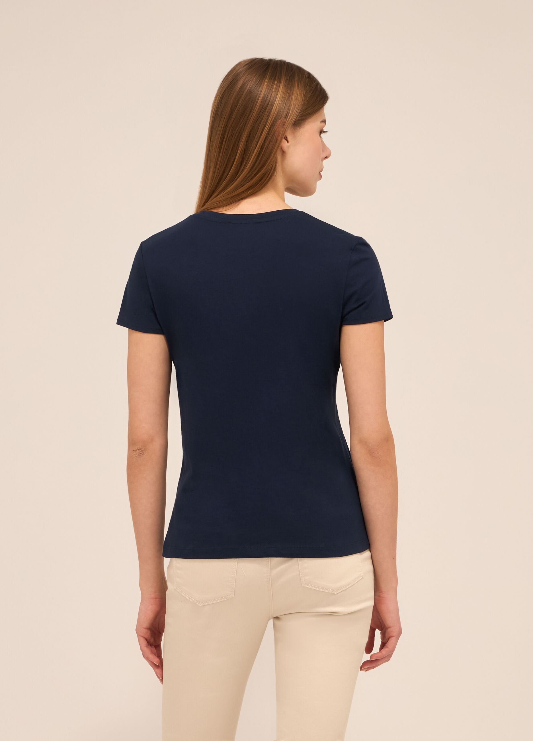 T-shirt in puro cotone donna_1