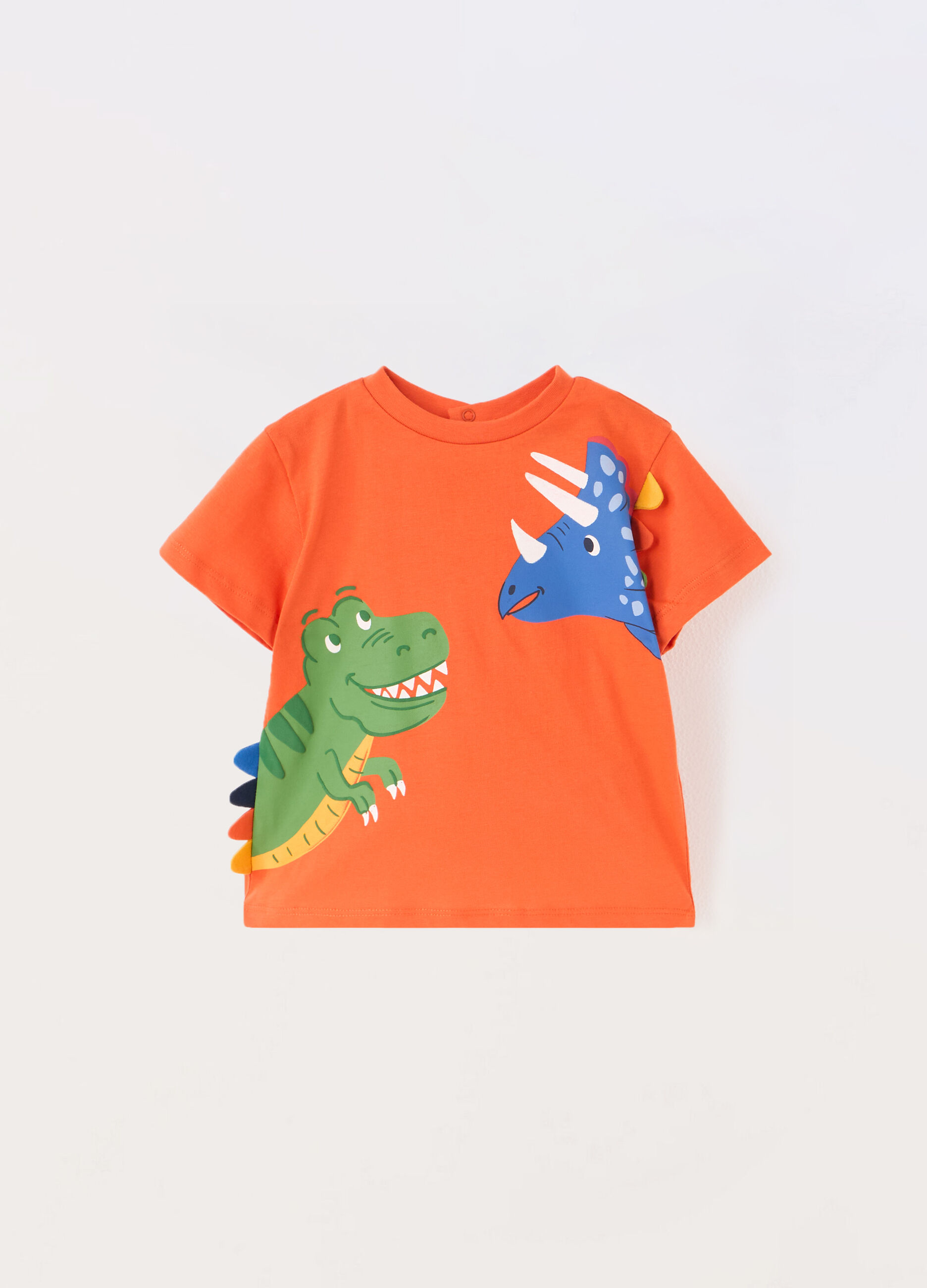 T-shirt in jersey di puro cotone neonato_0