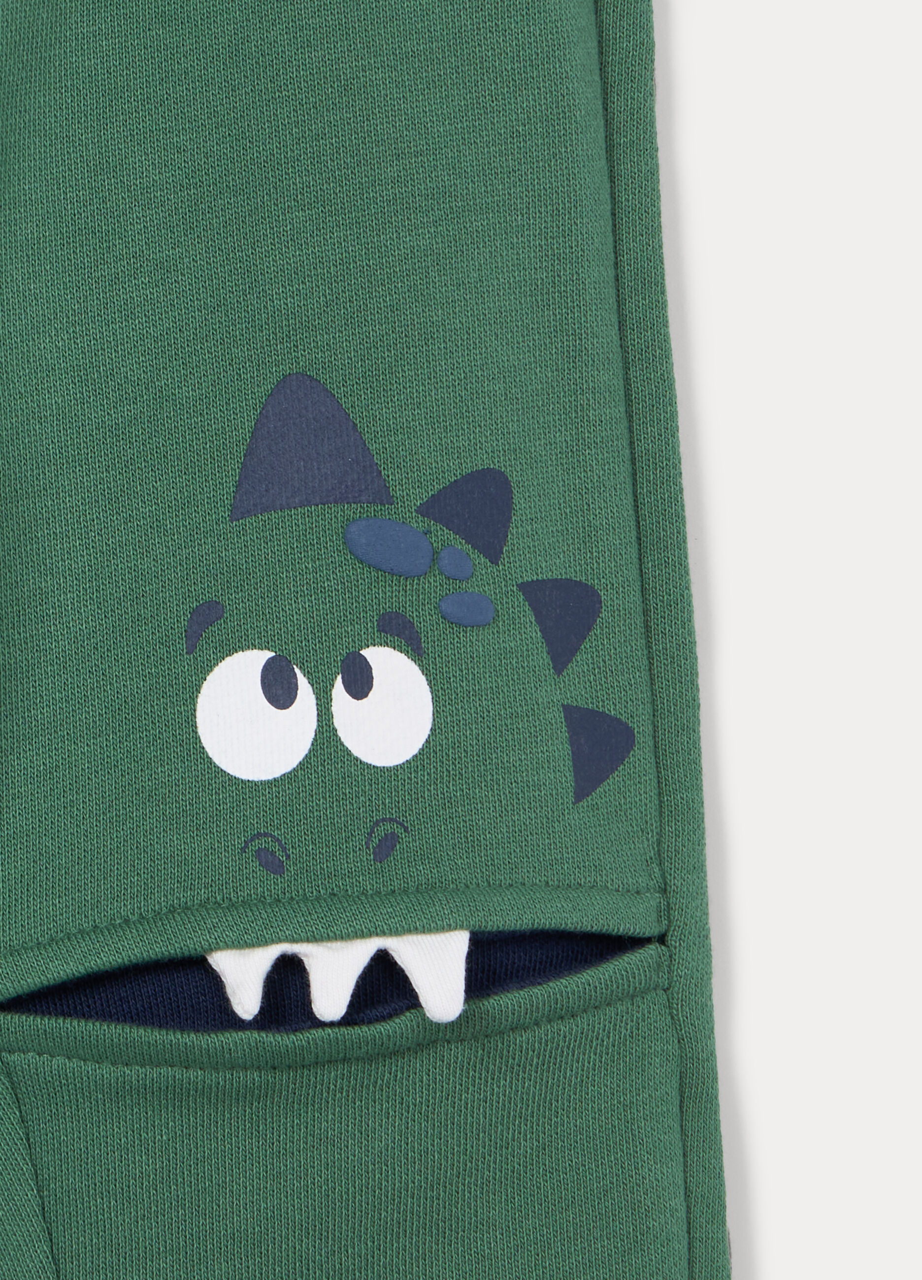 Jogger in french terry di puro cotone bimbo_2