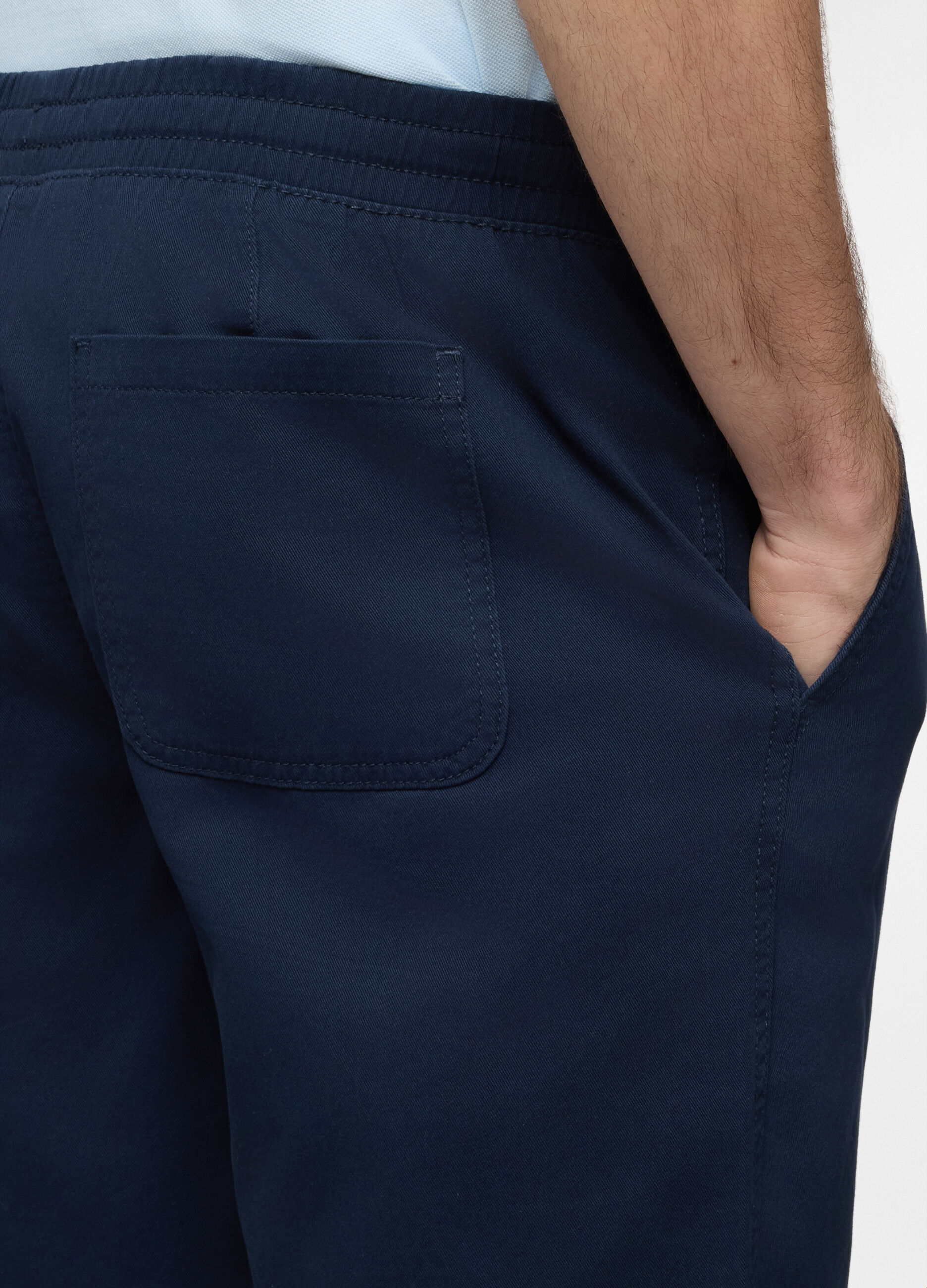 Bermuda chino in twill di cotone uomo_2