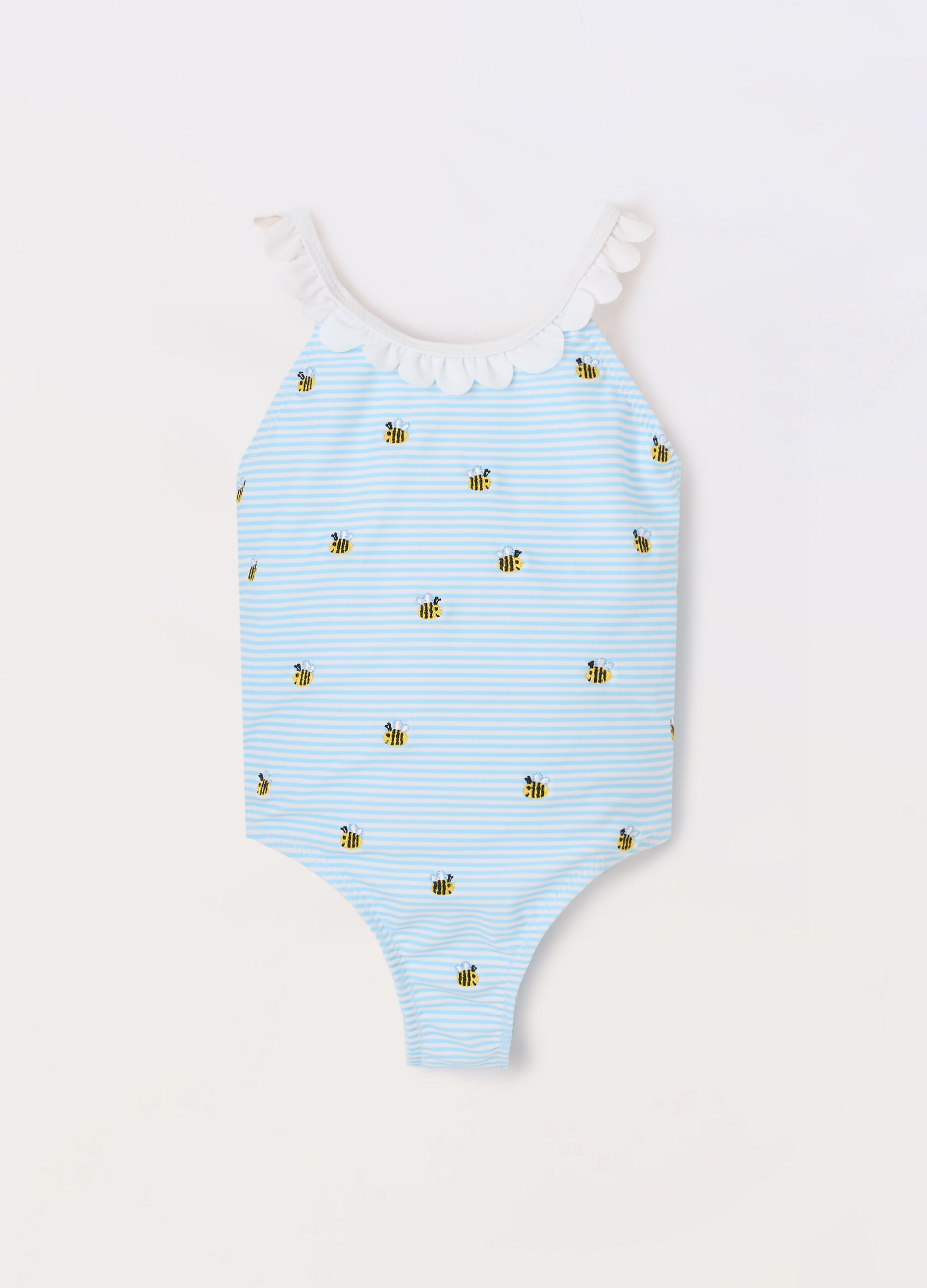 Costume intero a righe neonata