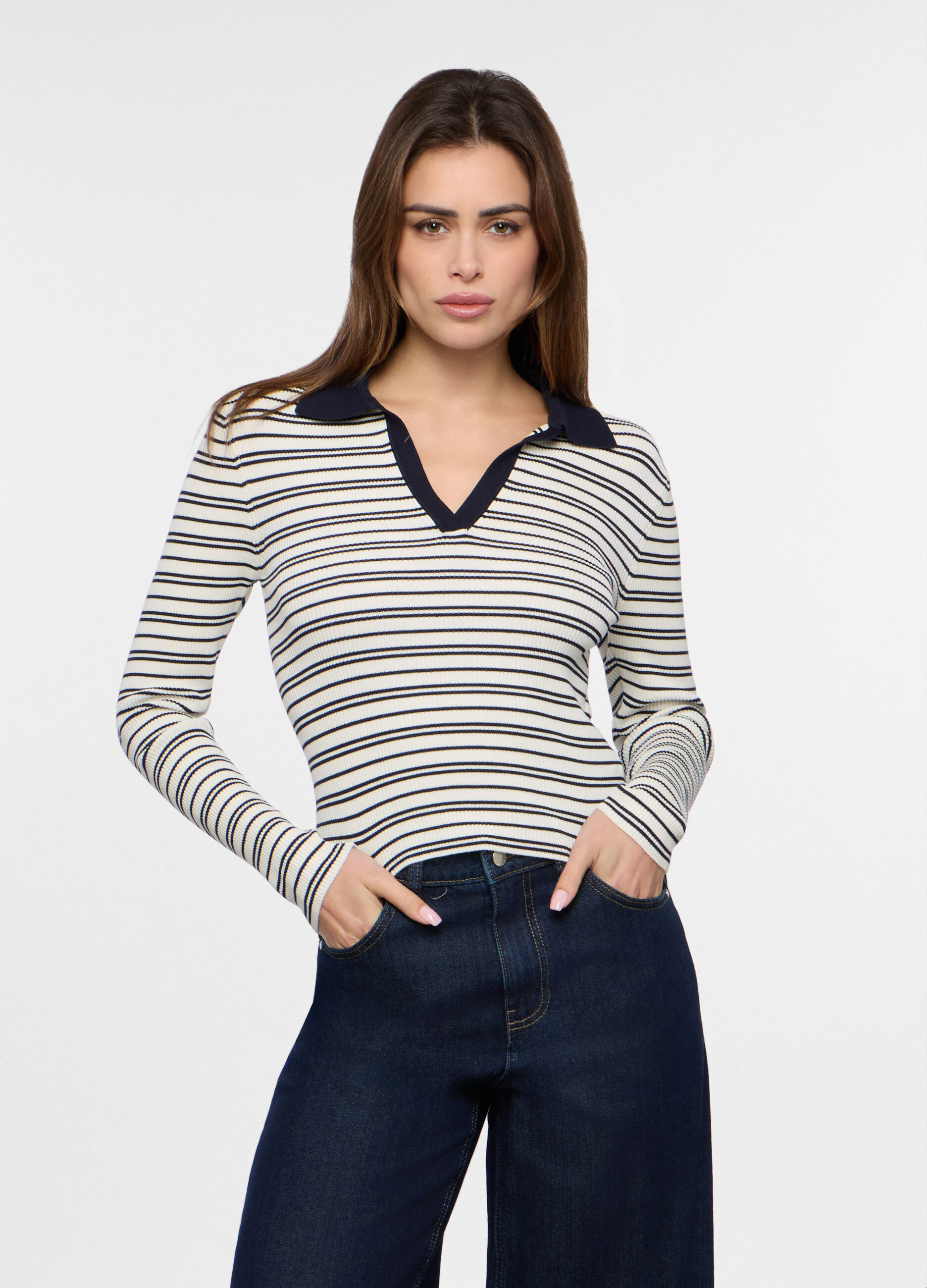 Tricot in costina misto viscosa donna_0