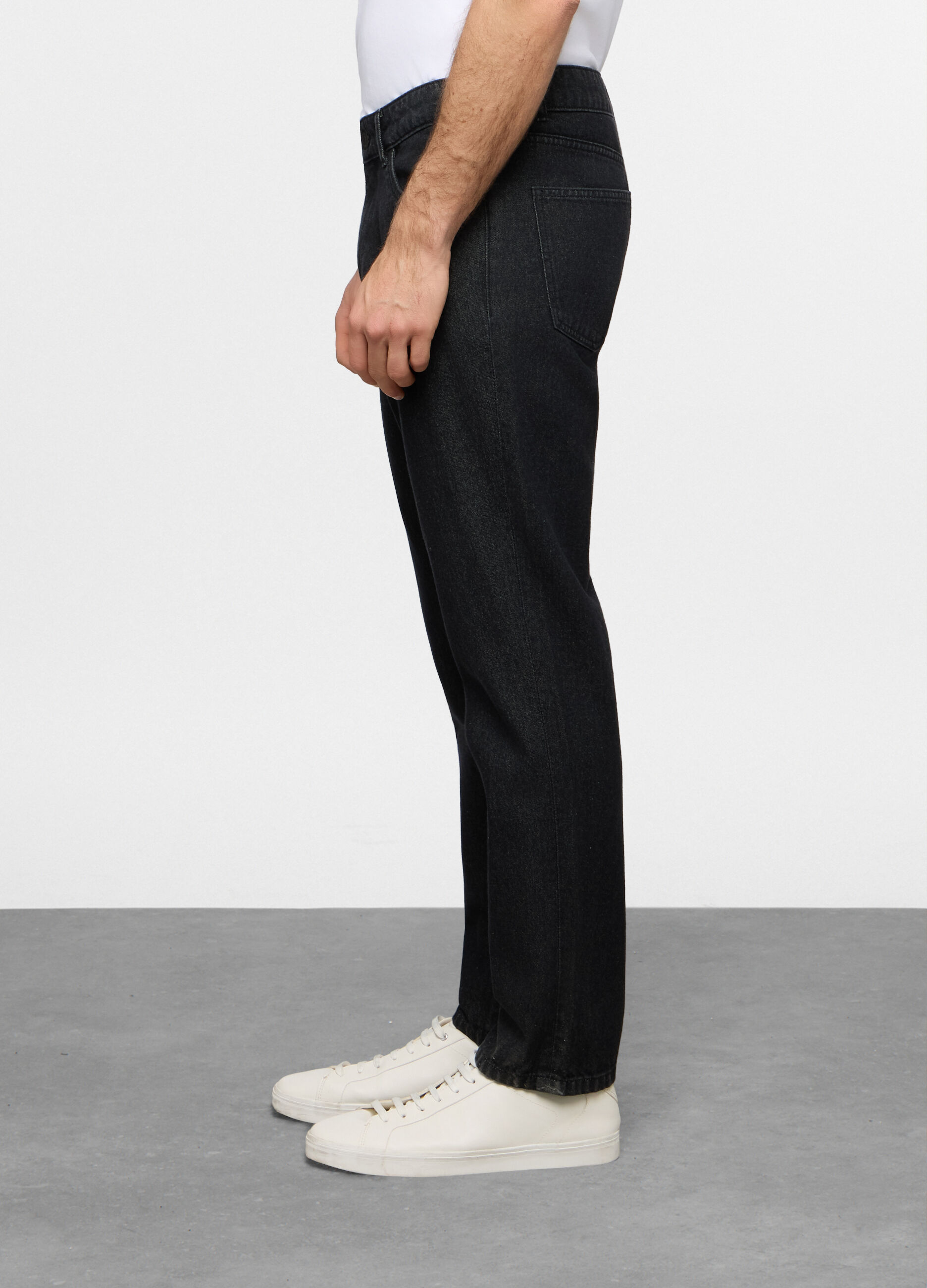 Jeans 5 tasche regular fit in denim uomo_1