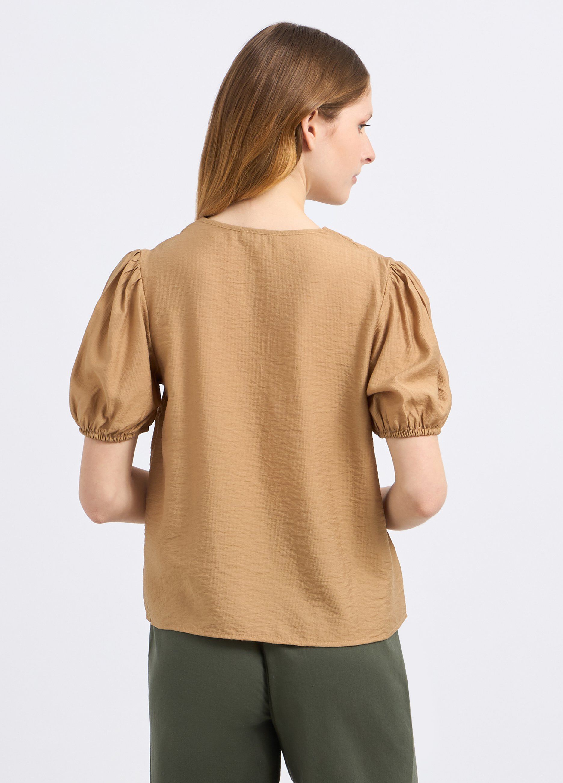 Blusa in costina di misto viscosa donna