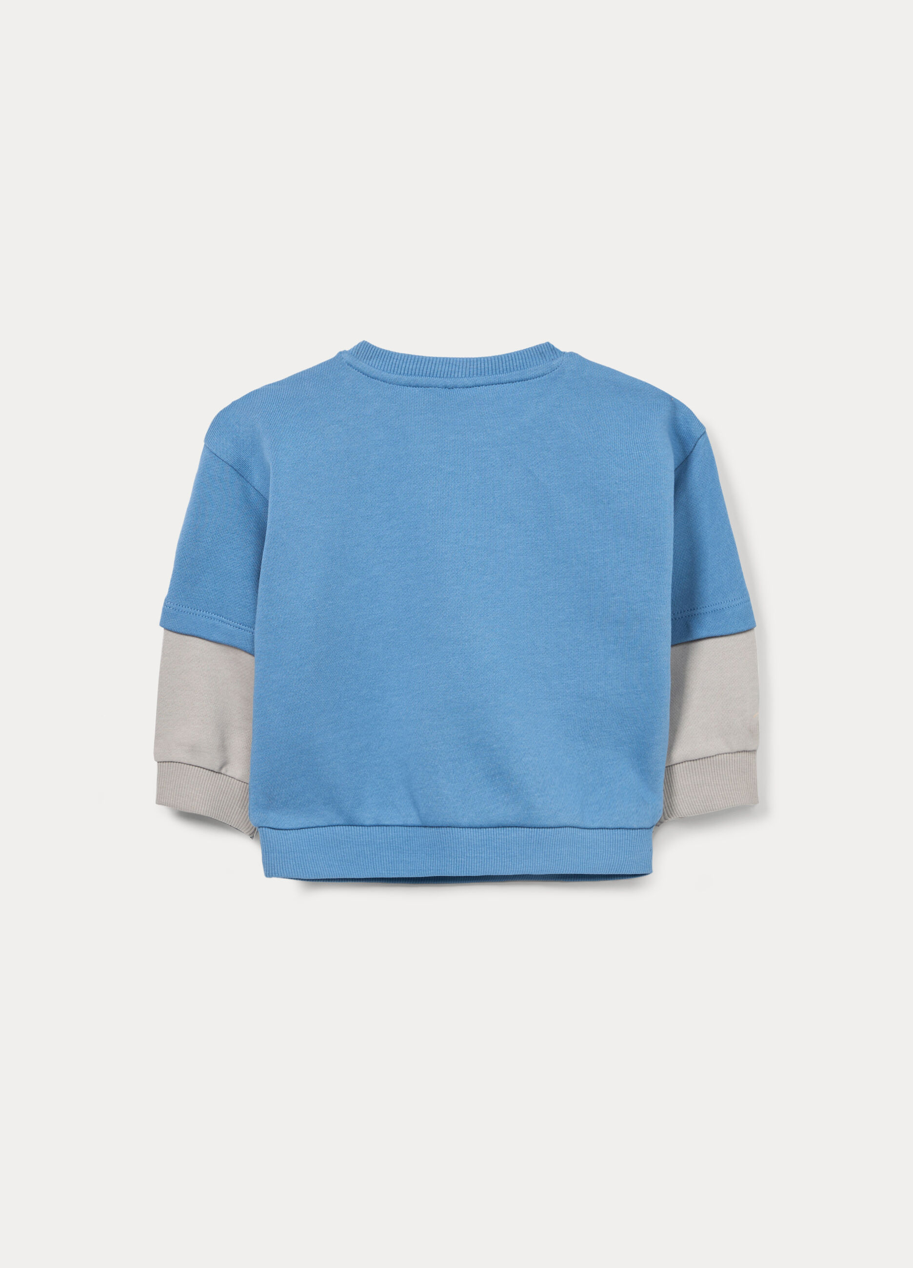 Felpa in french terry di puro cotone bimbo_1