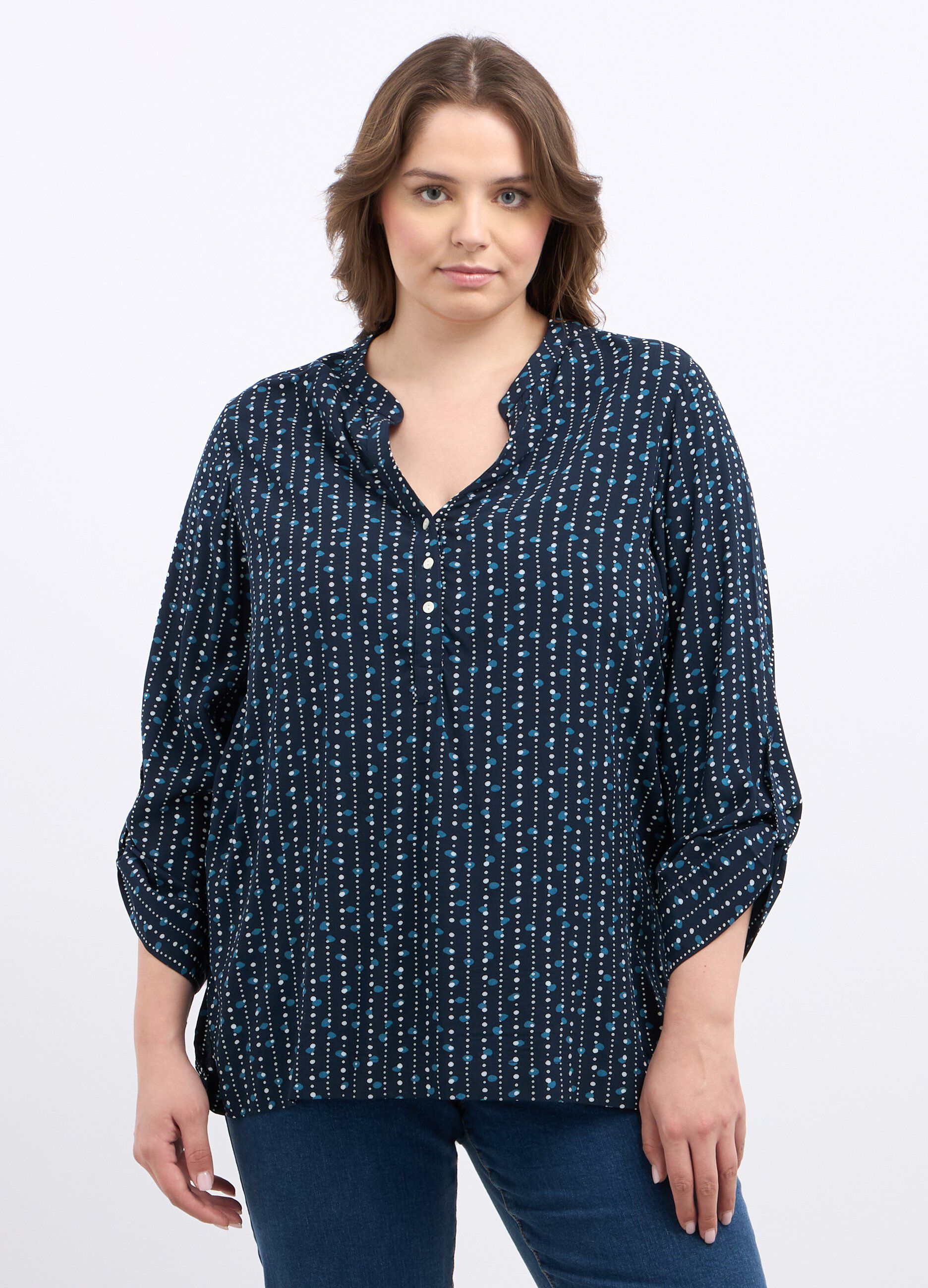 Blusa in pura viscosa donna curvy_0