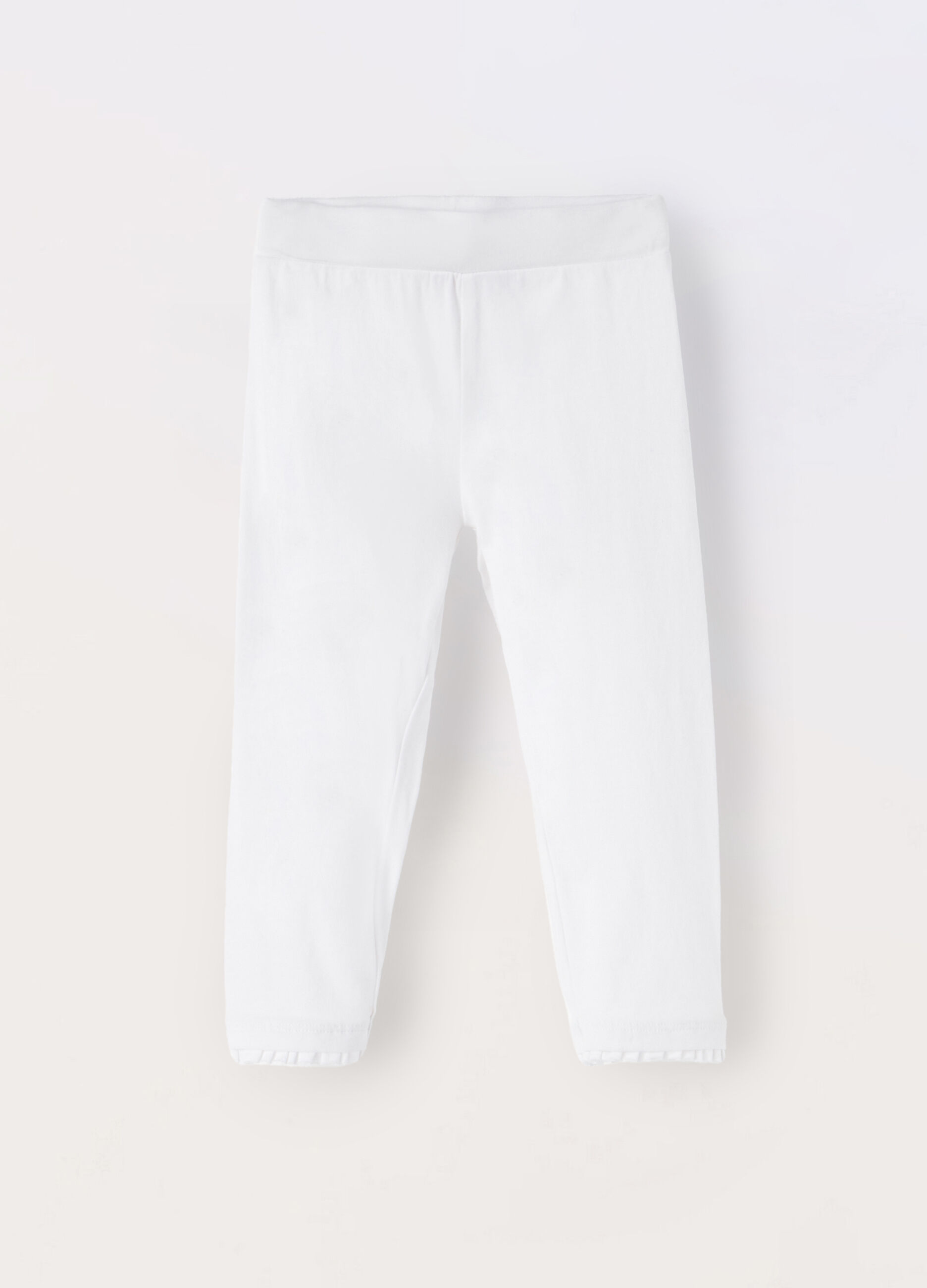 Leggings capri in jersey di cotone stretch bambina