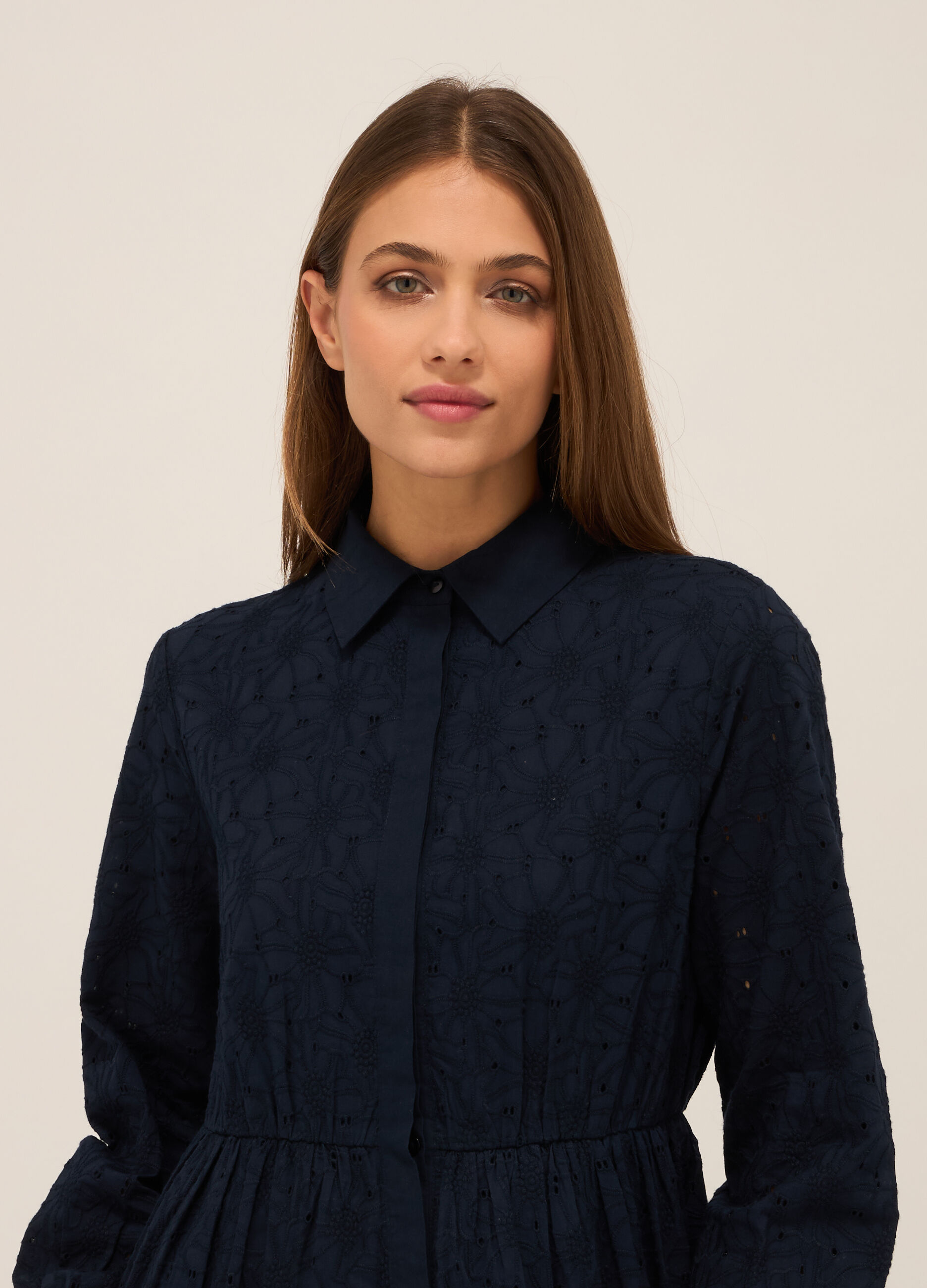 Abito lungo in puro cotone donna_2
