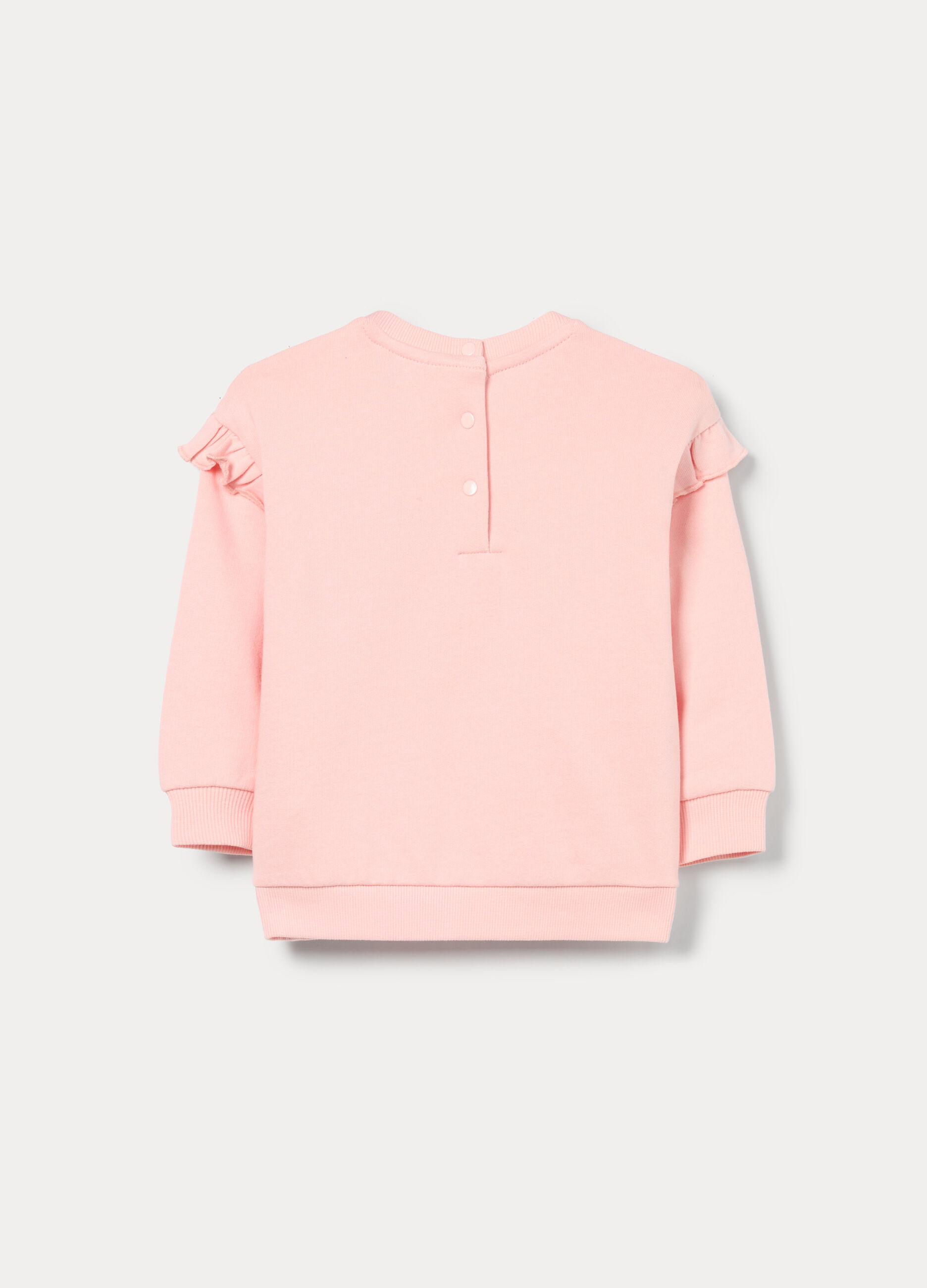 Felpa in french terry di puro cotone bimba_1