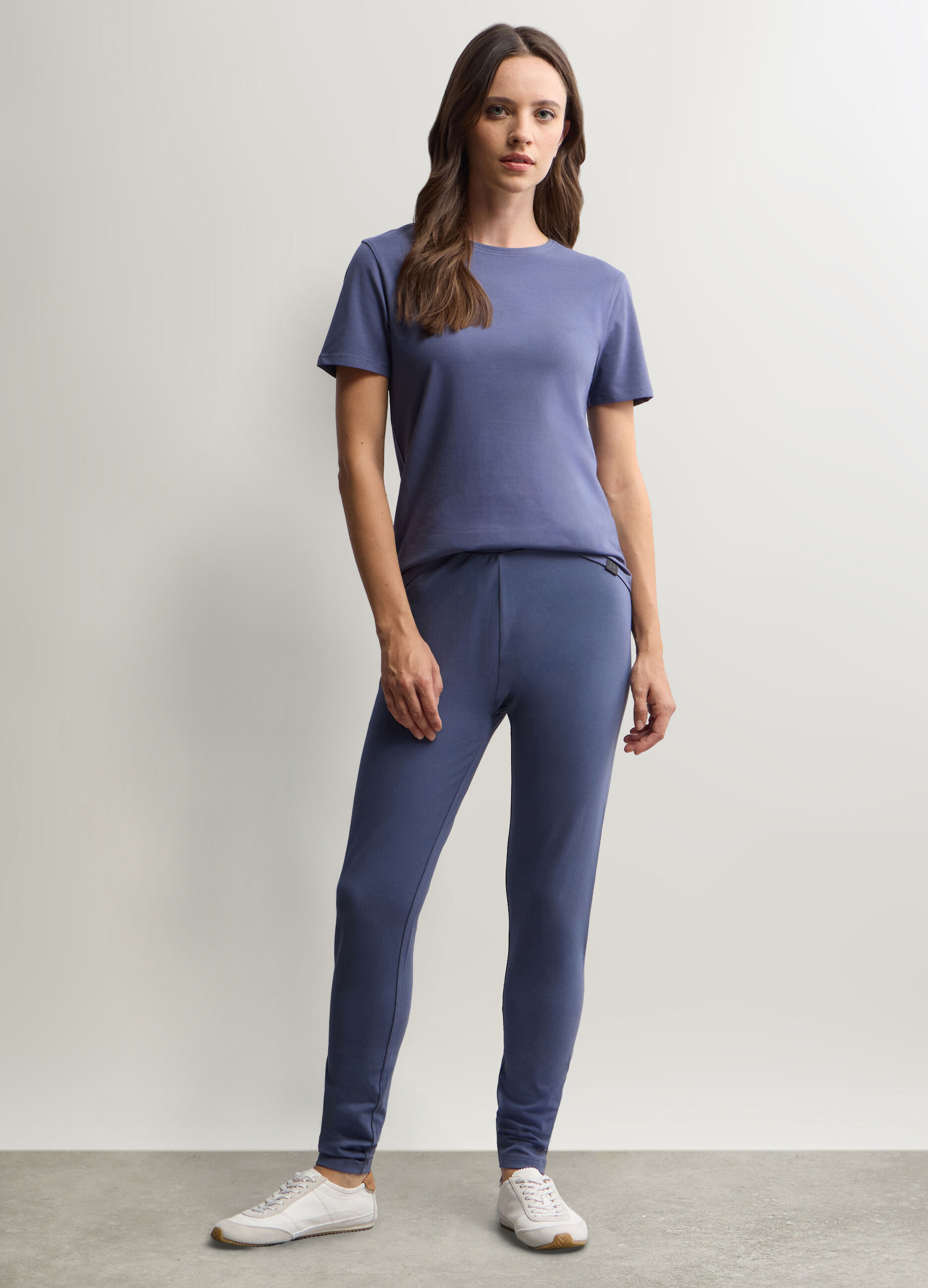 Leggings Slim Fit in jersey di cotone stretch donna_0