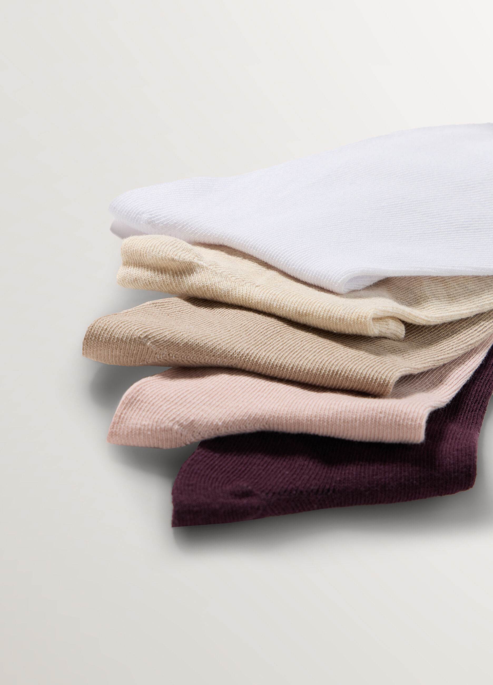 Pack 5 calze corte in misto cotone stretch donna_1