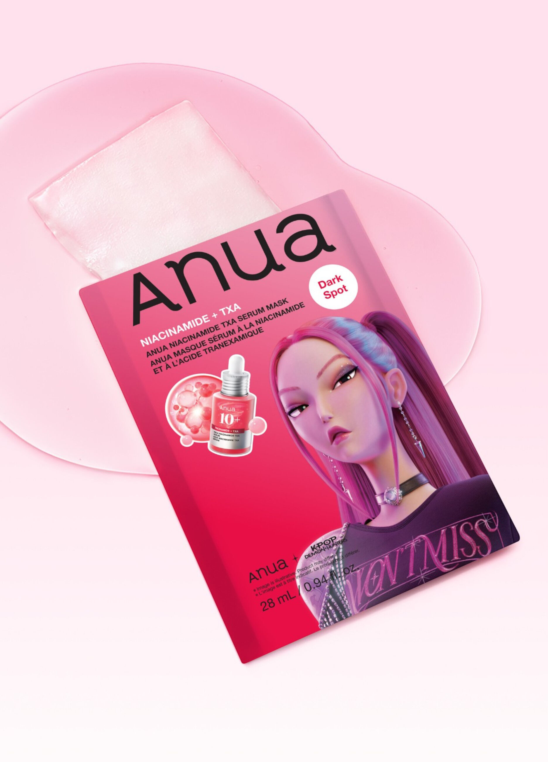 Niacinamide Txa Serum Mask 28Ml - Anua KPop Demon Hunters_1