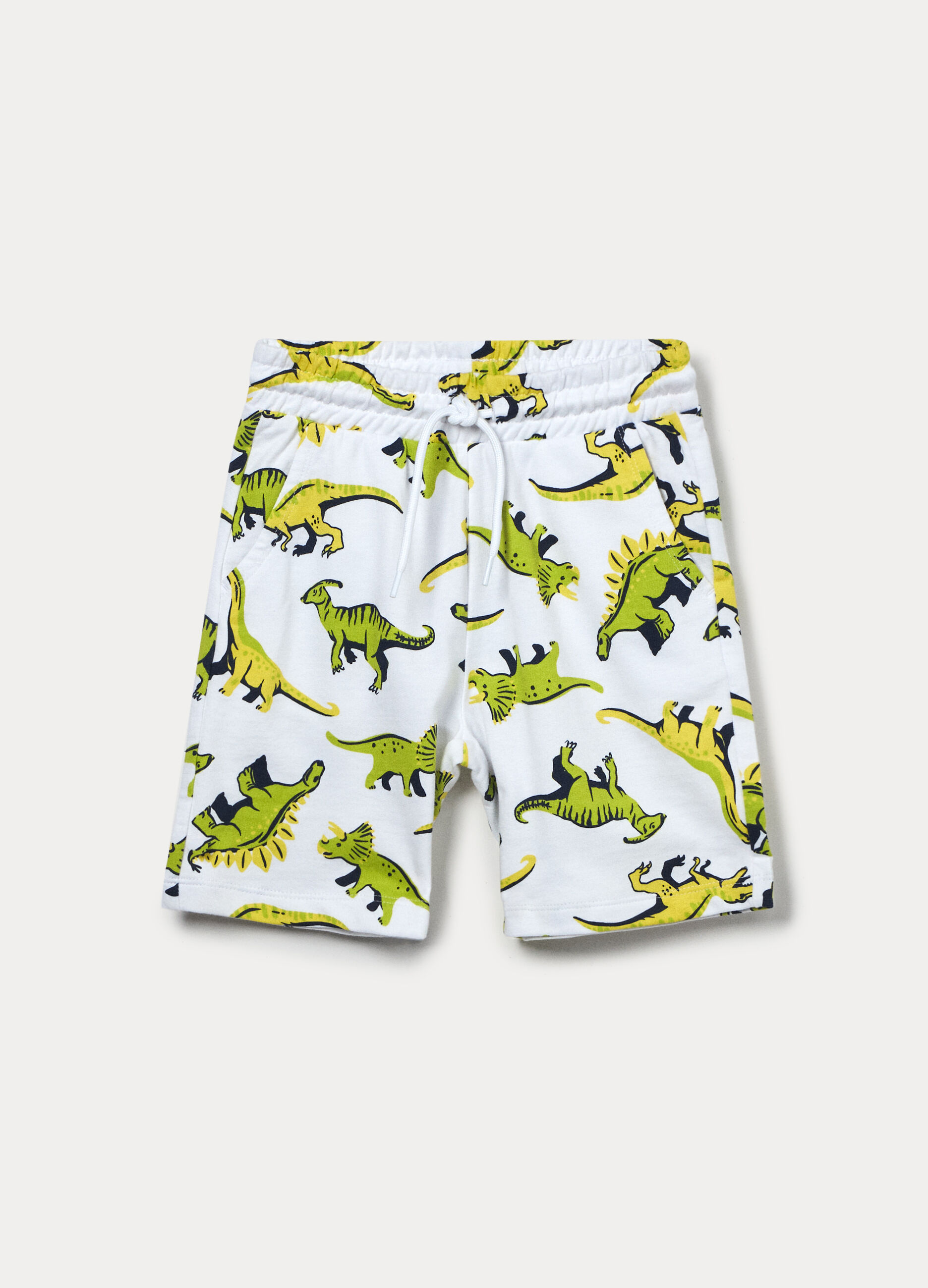 Shorts in french terry di puro cotone bambino_0