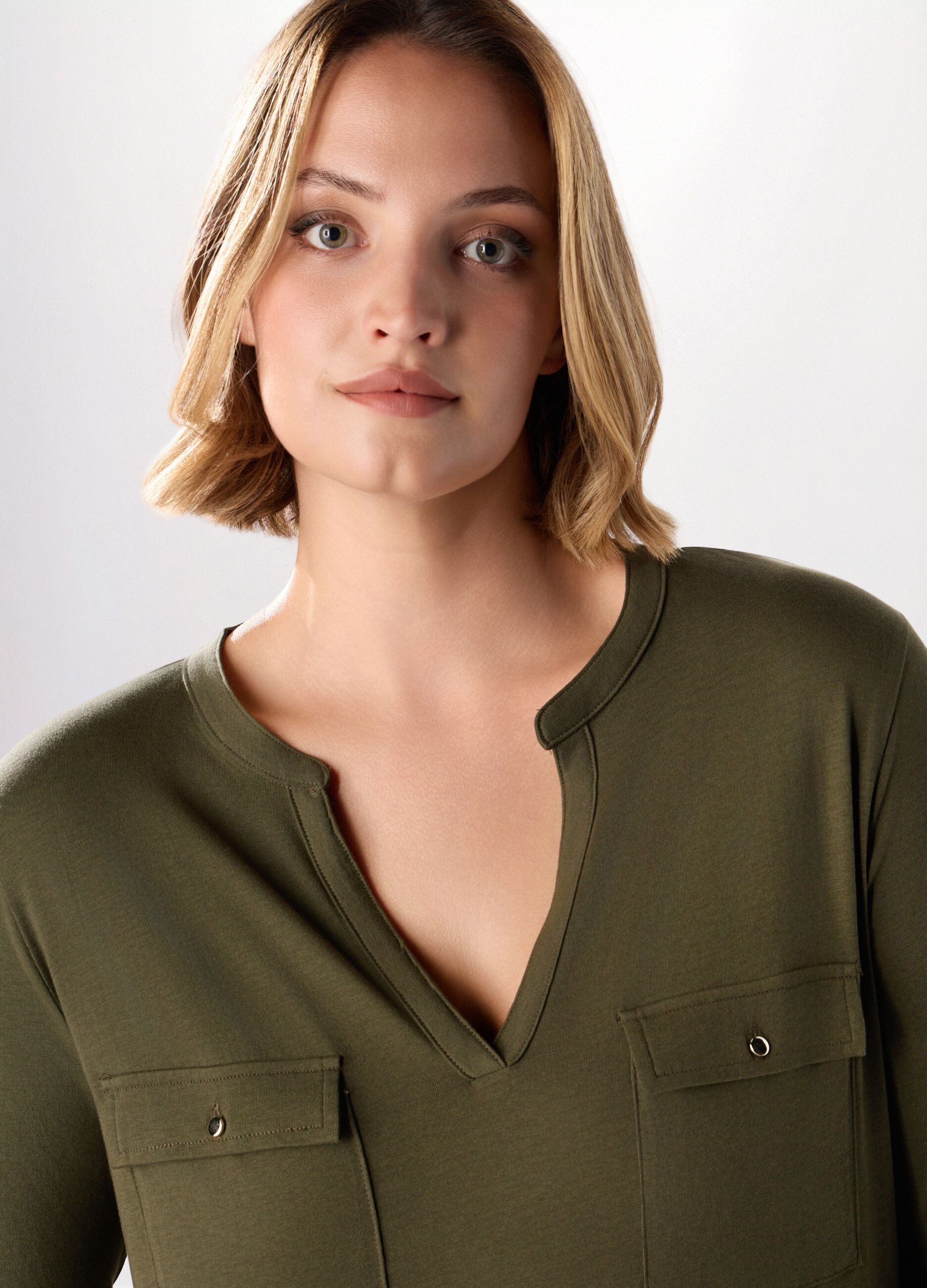 T-shirt in jersey di puro cotone donna curvy_2