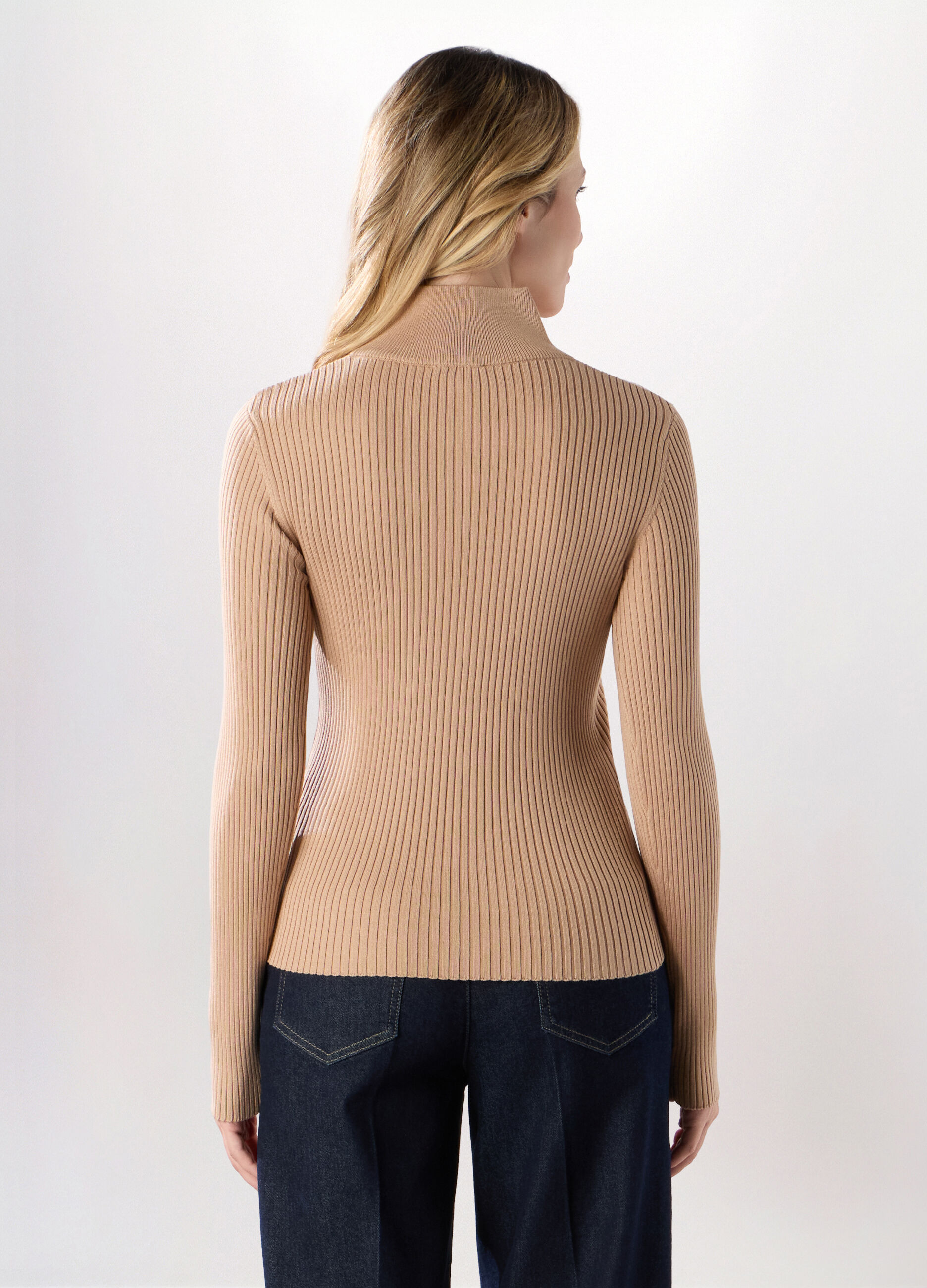 Tricot in costina misto viscosa donna_1