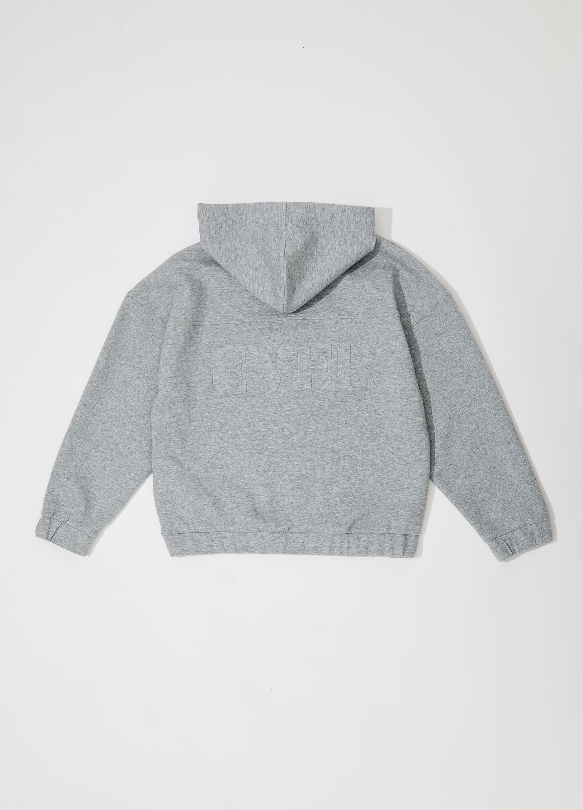 Felpa full zip con cappuccio in misto cotone donna_5