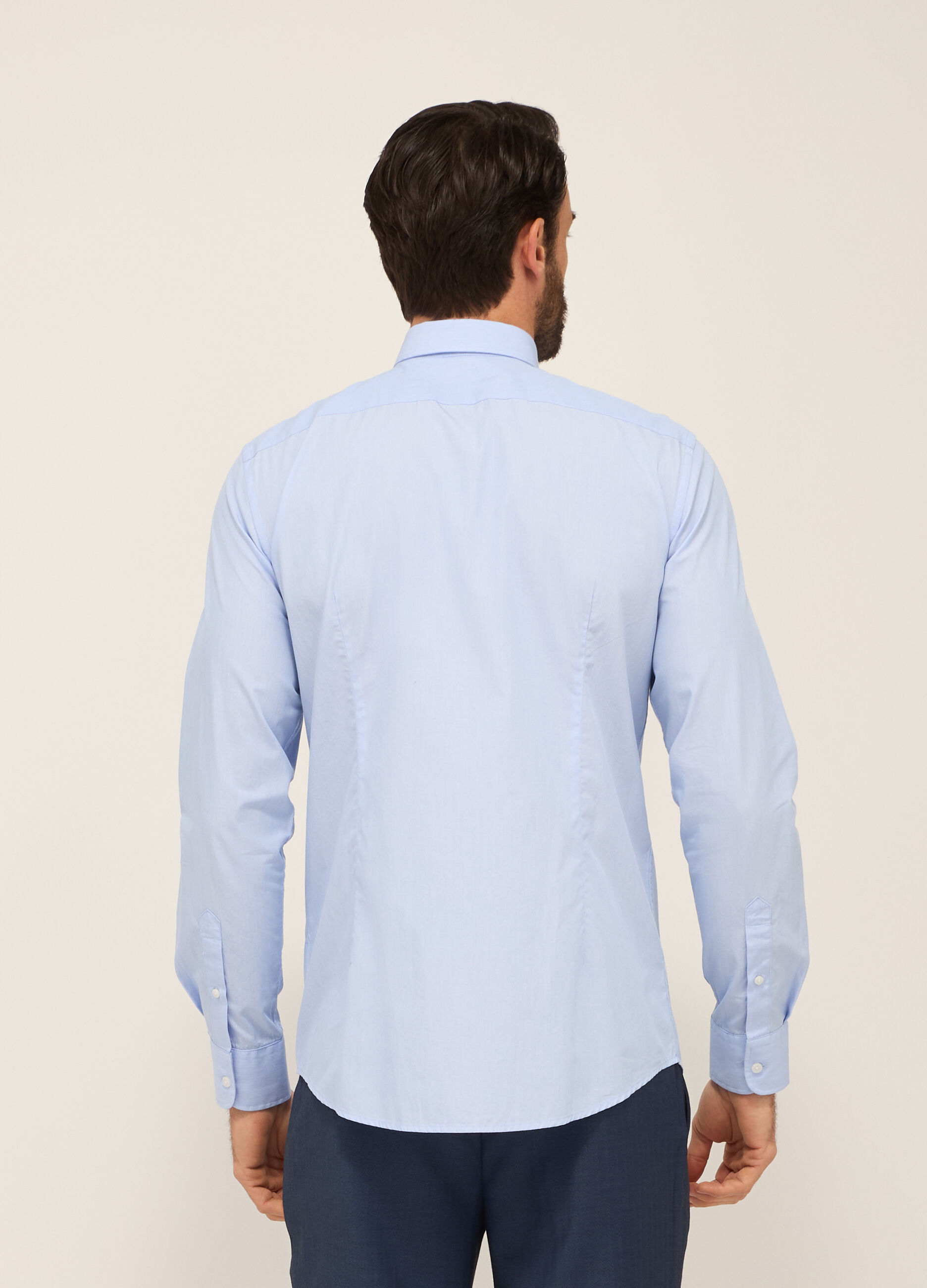 Camicia regular fit in puro cotone uomo_1