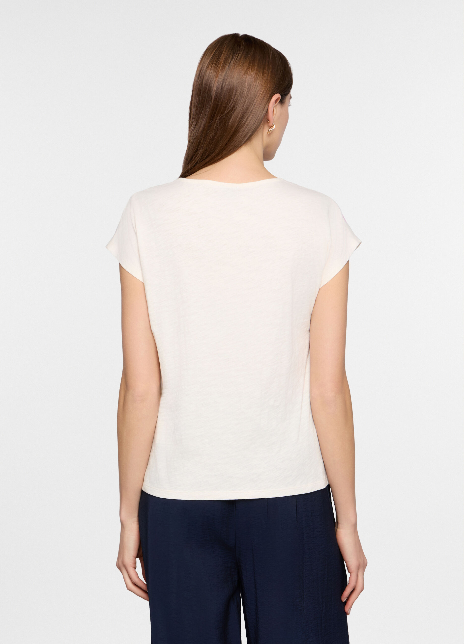 T-shirt girocollo donna_1