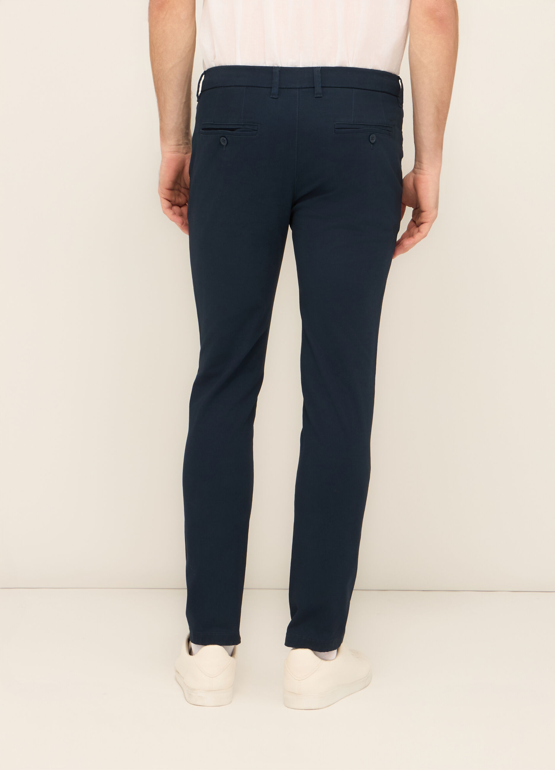 Chino slim fit in cotone stretch uomo_1
