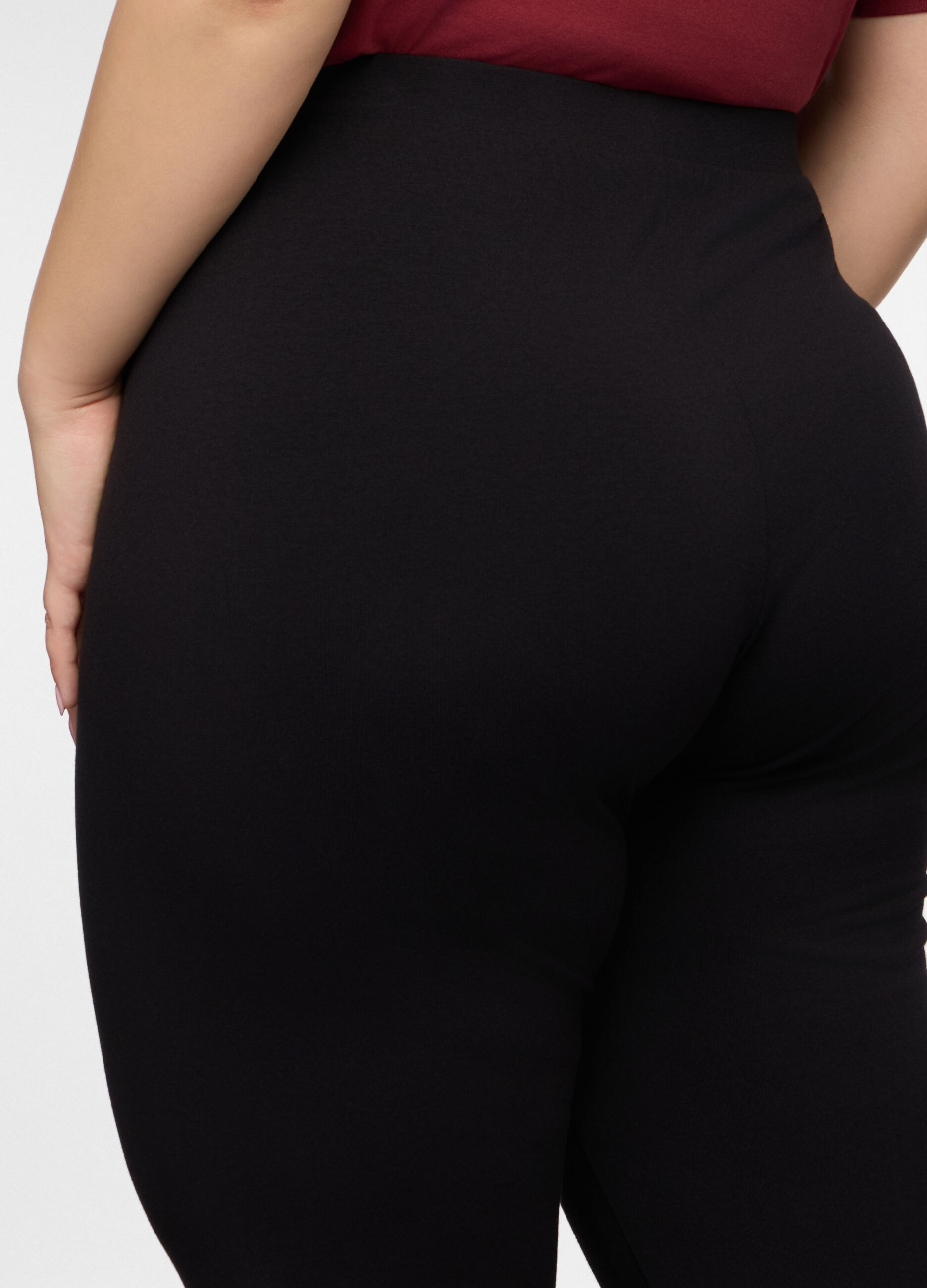 Leggings Capri Fit Regular in jersey di cotone stretch donna curvy_2