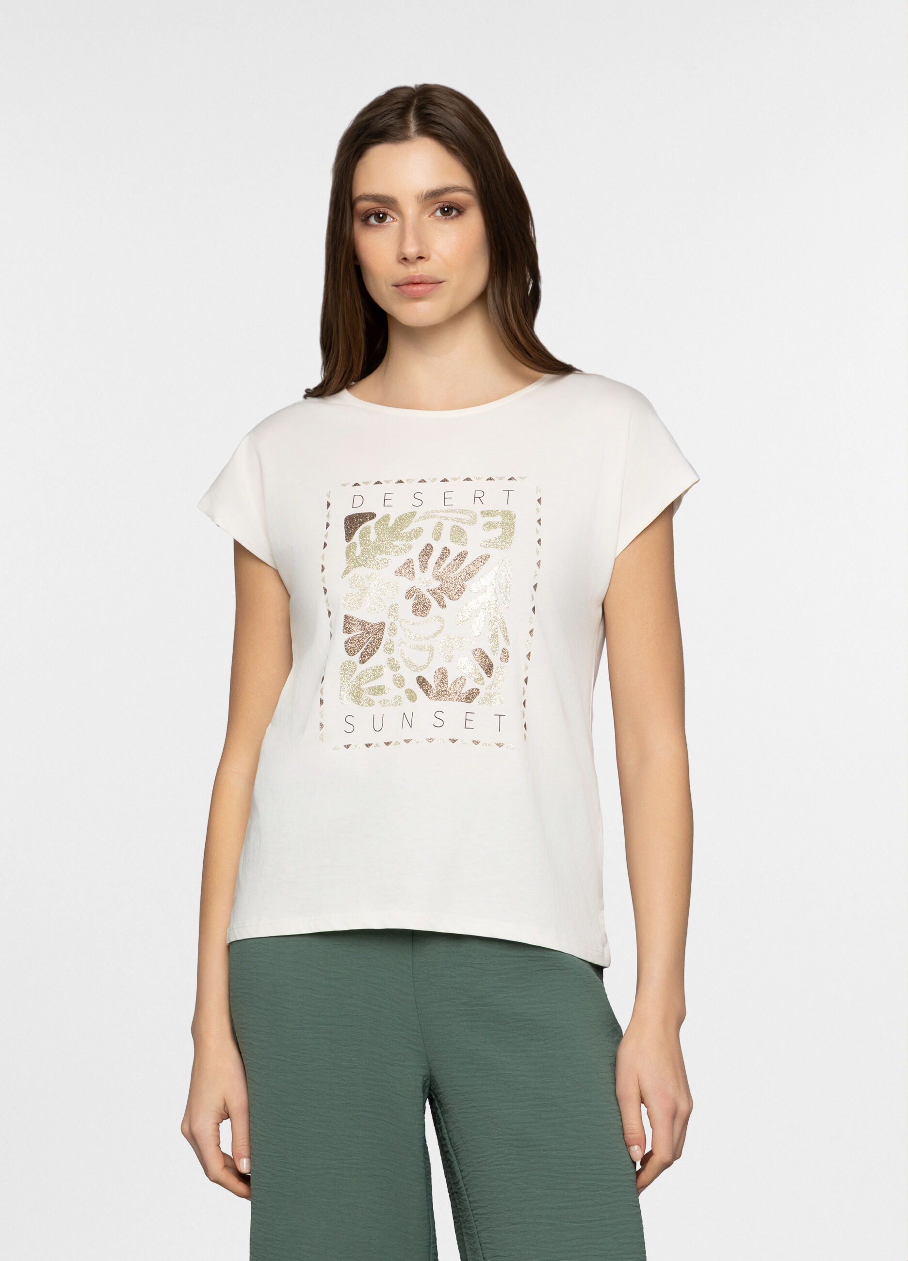 T-shirt girocollo donna_0