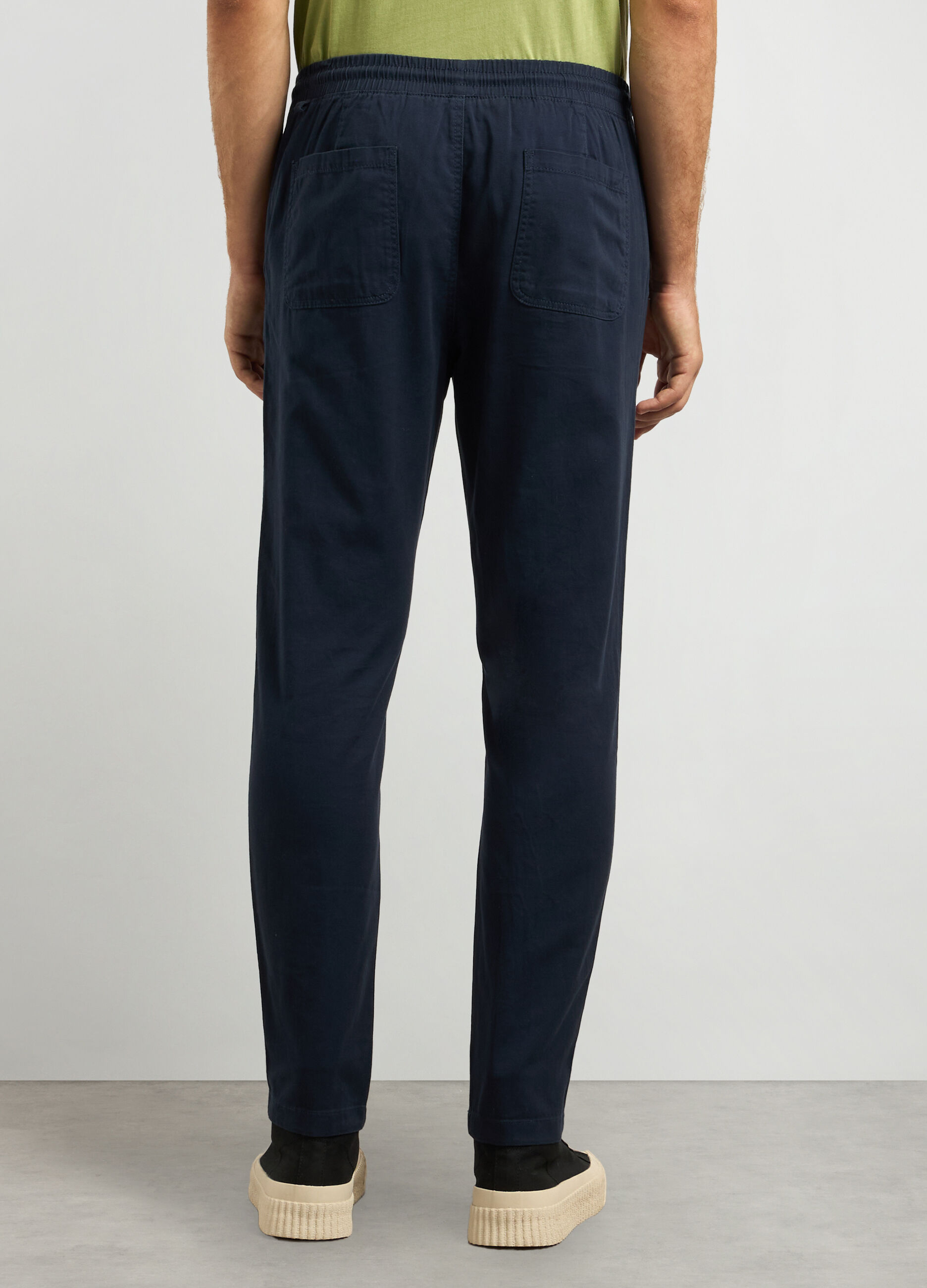 Joggers in twill di cotone uomo_1