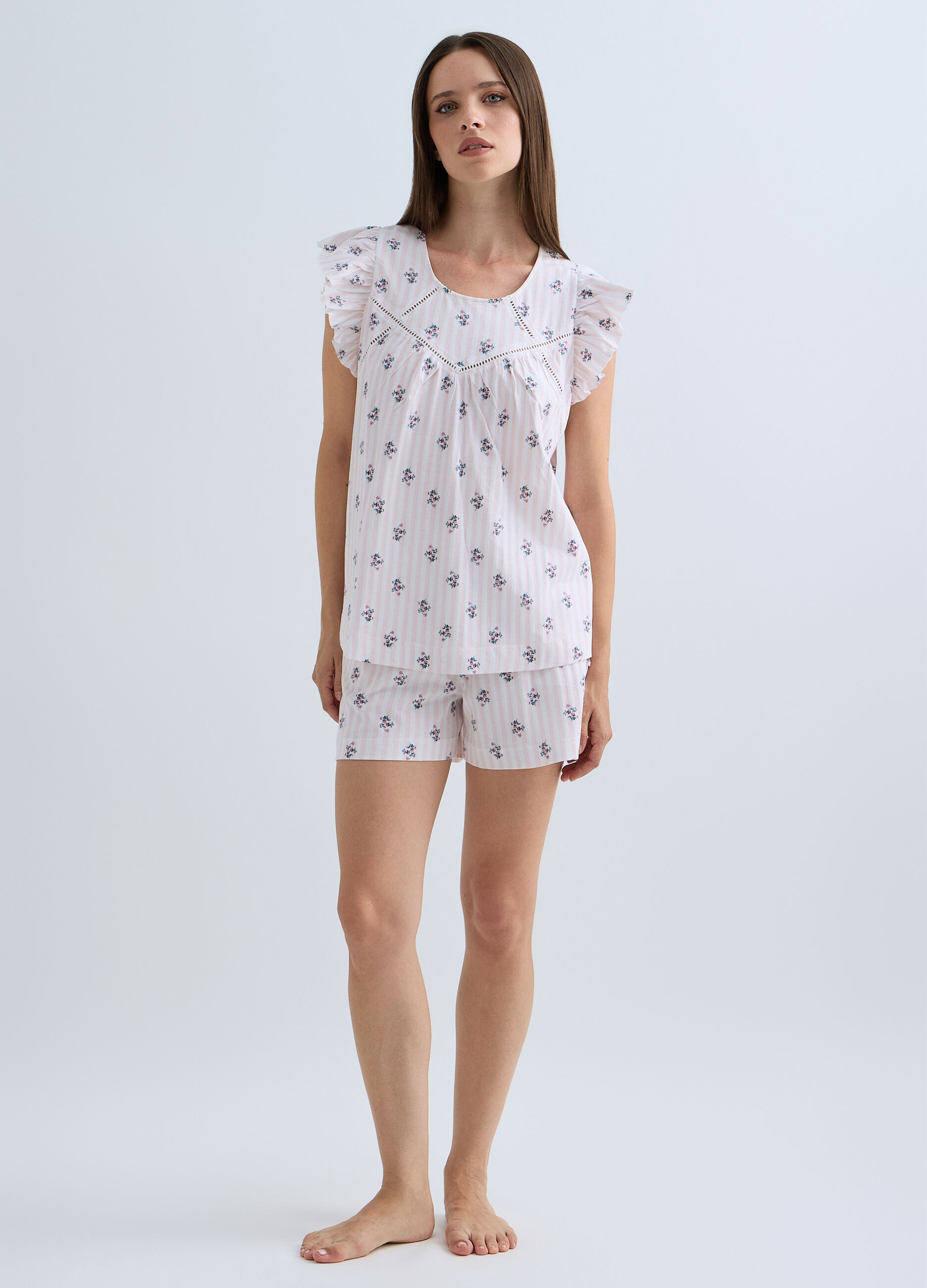 Short pigiama in jersey di puro cotone donna_0