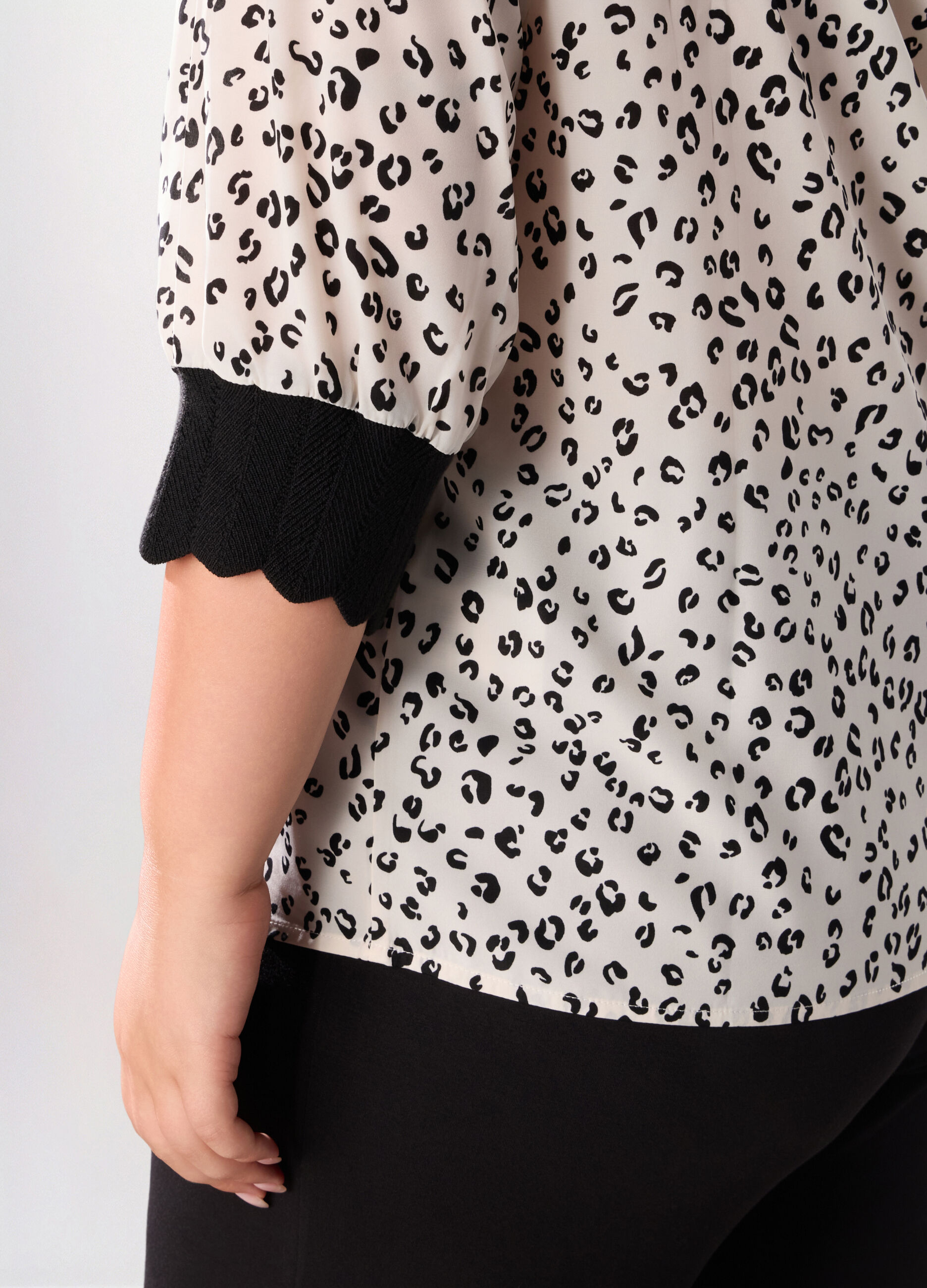 Blusa con maniche a 3/4 donna curvy_2