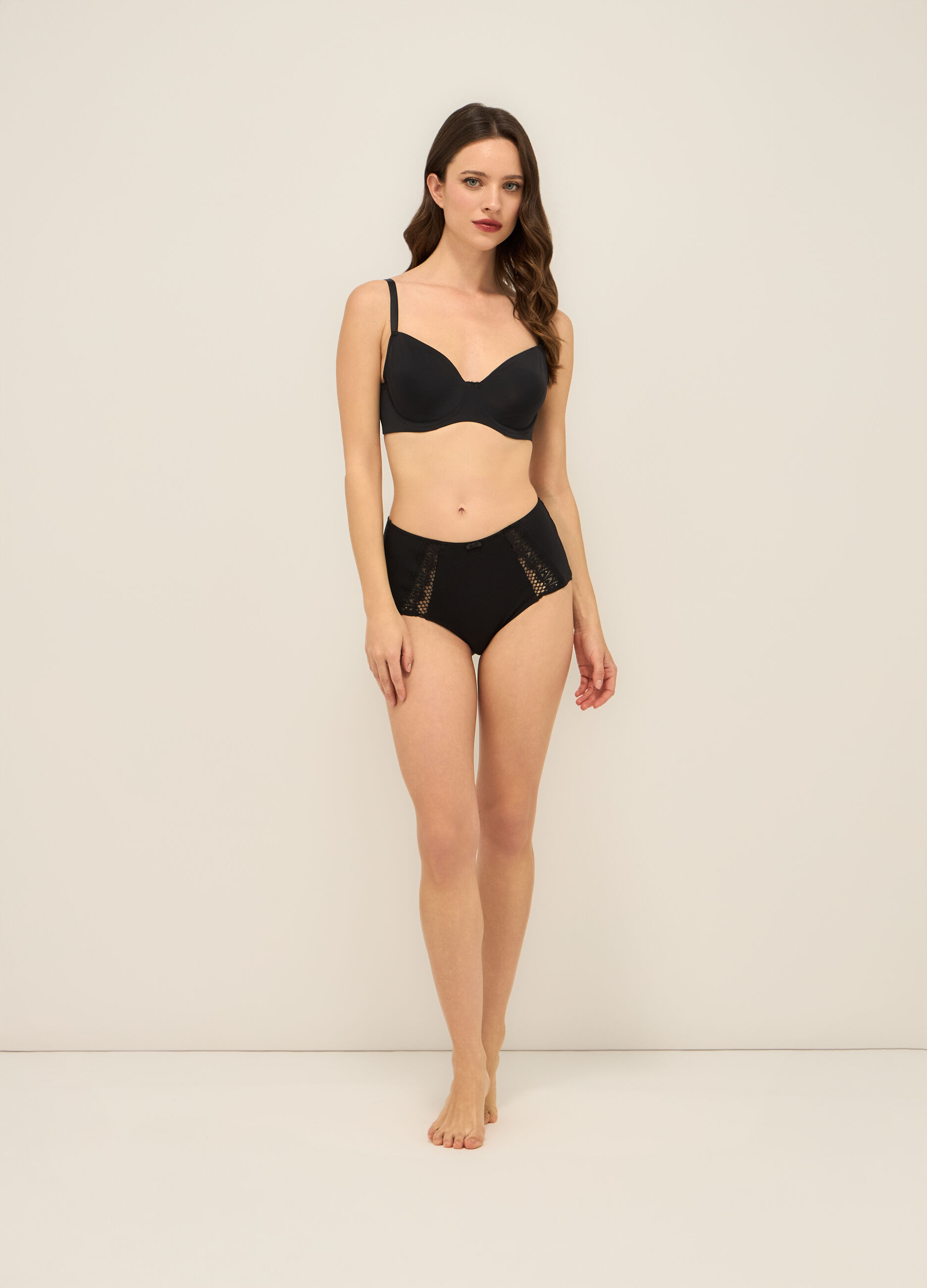 Reggiseno con ferretto in microfibra stretch donna_0