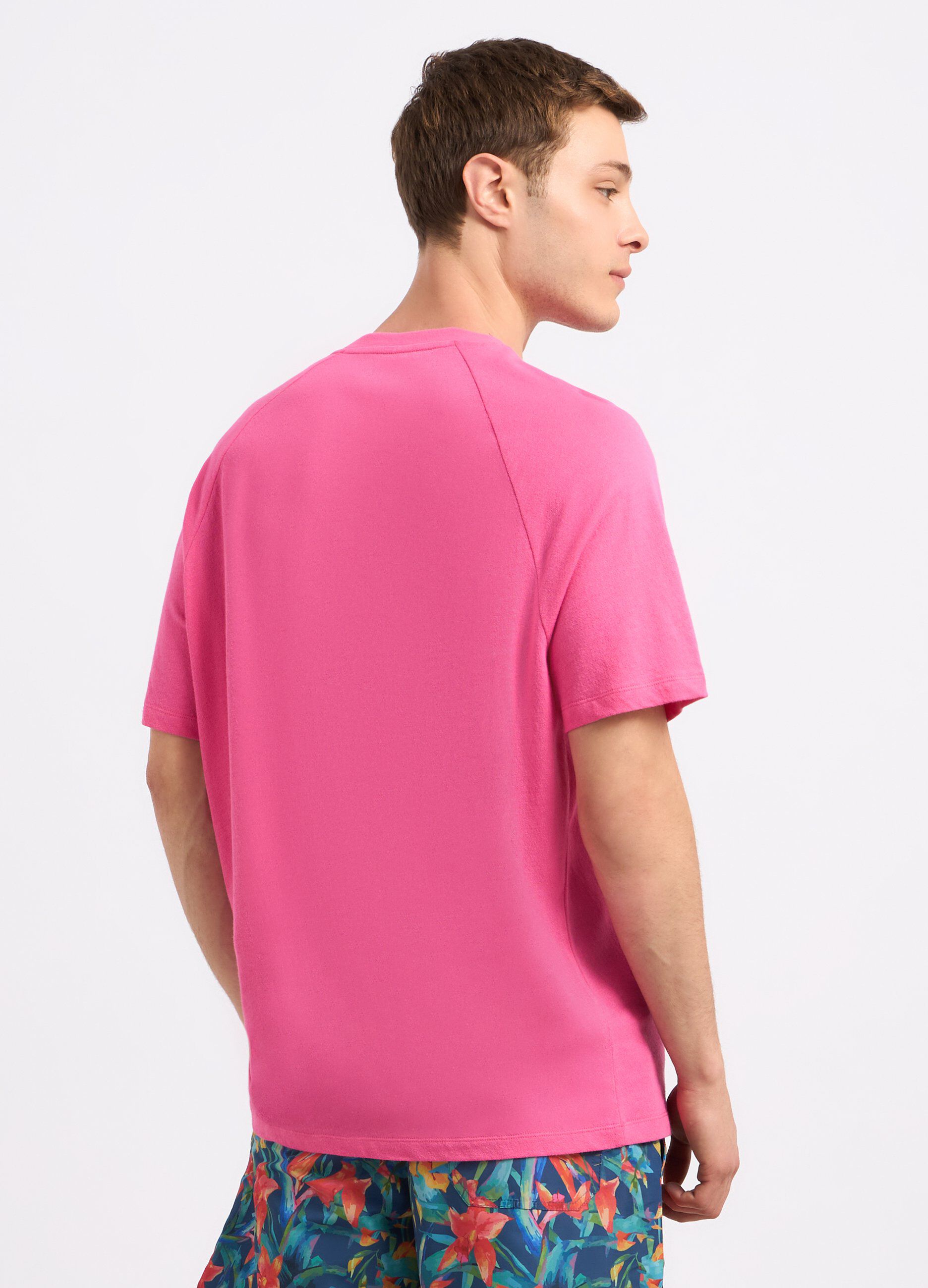 T-shirt in misto lino uomo_1