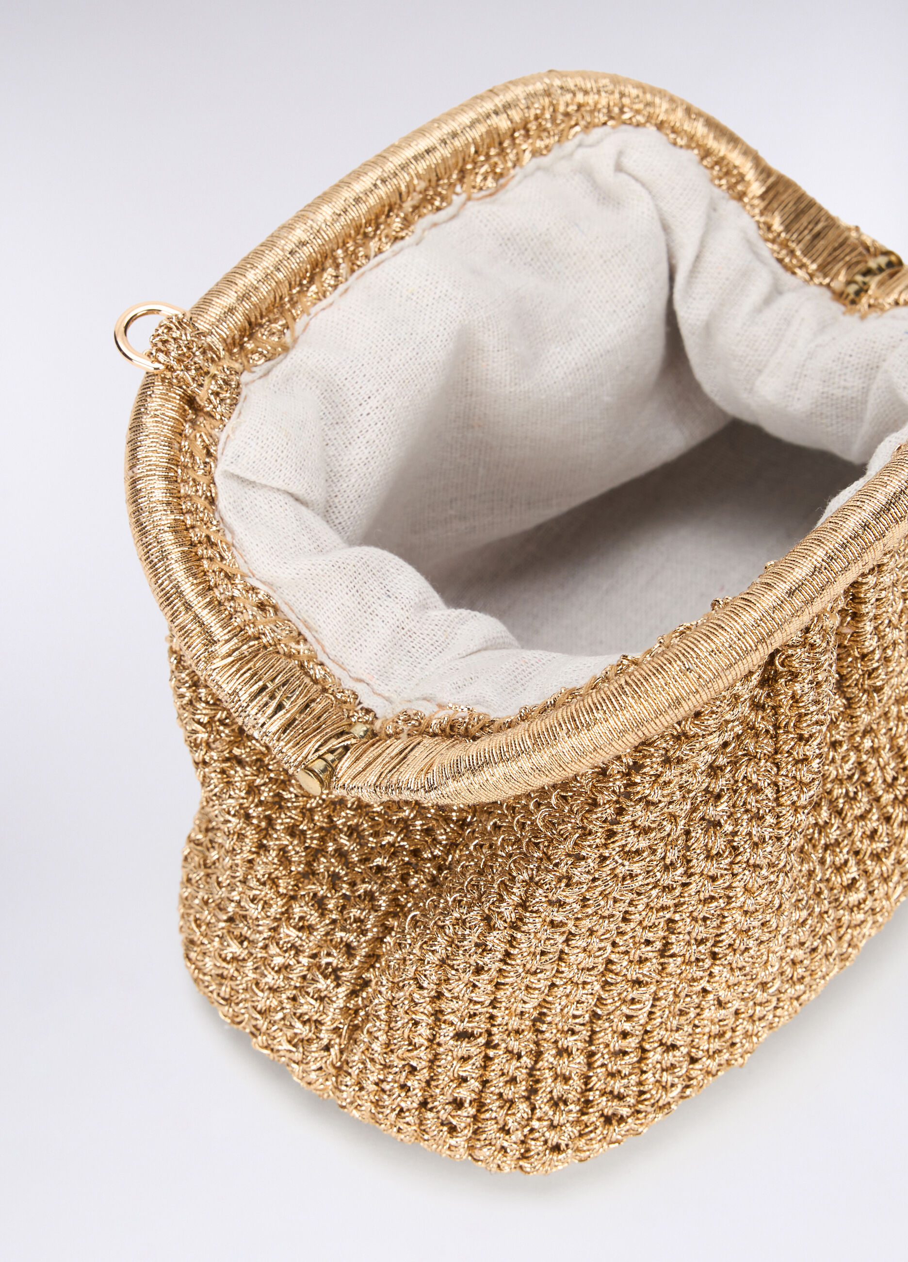 Pochette crochet in filo lurex donna_3