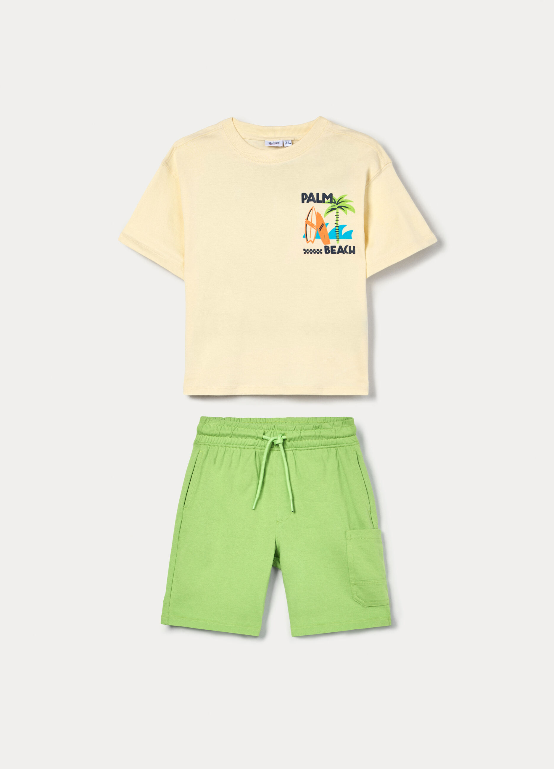 Jogging set in jersey di puro cotone bambino_0