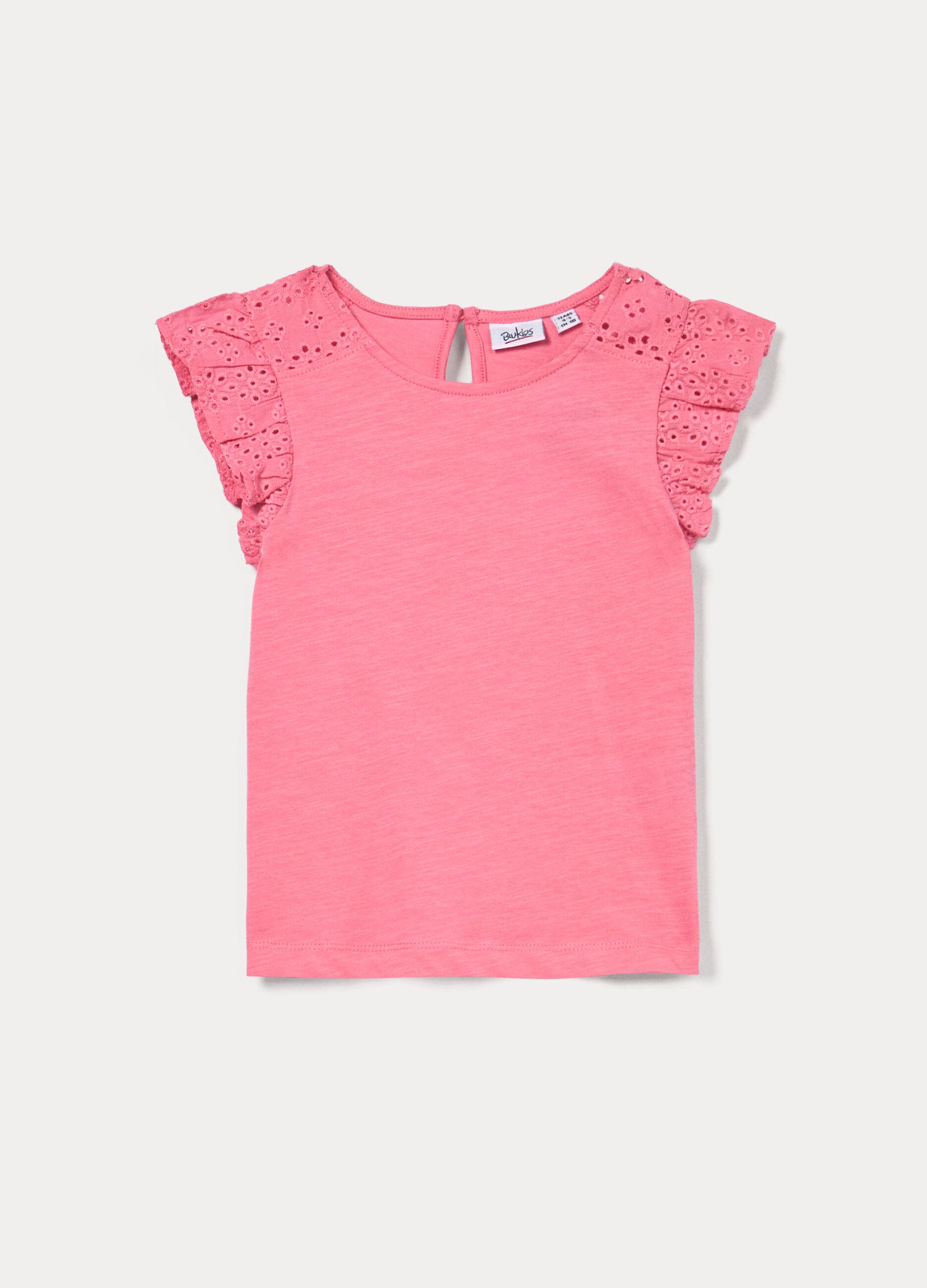 Canotta in jersey di cotone slub bambina_0