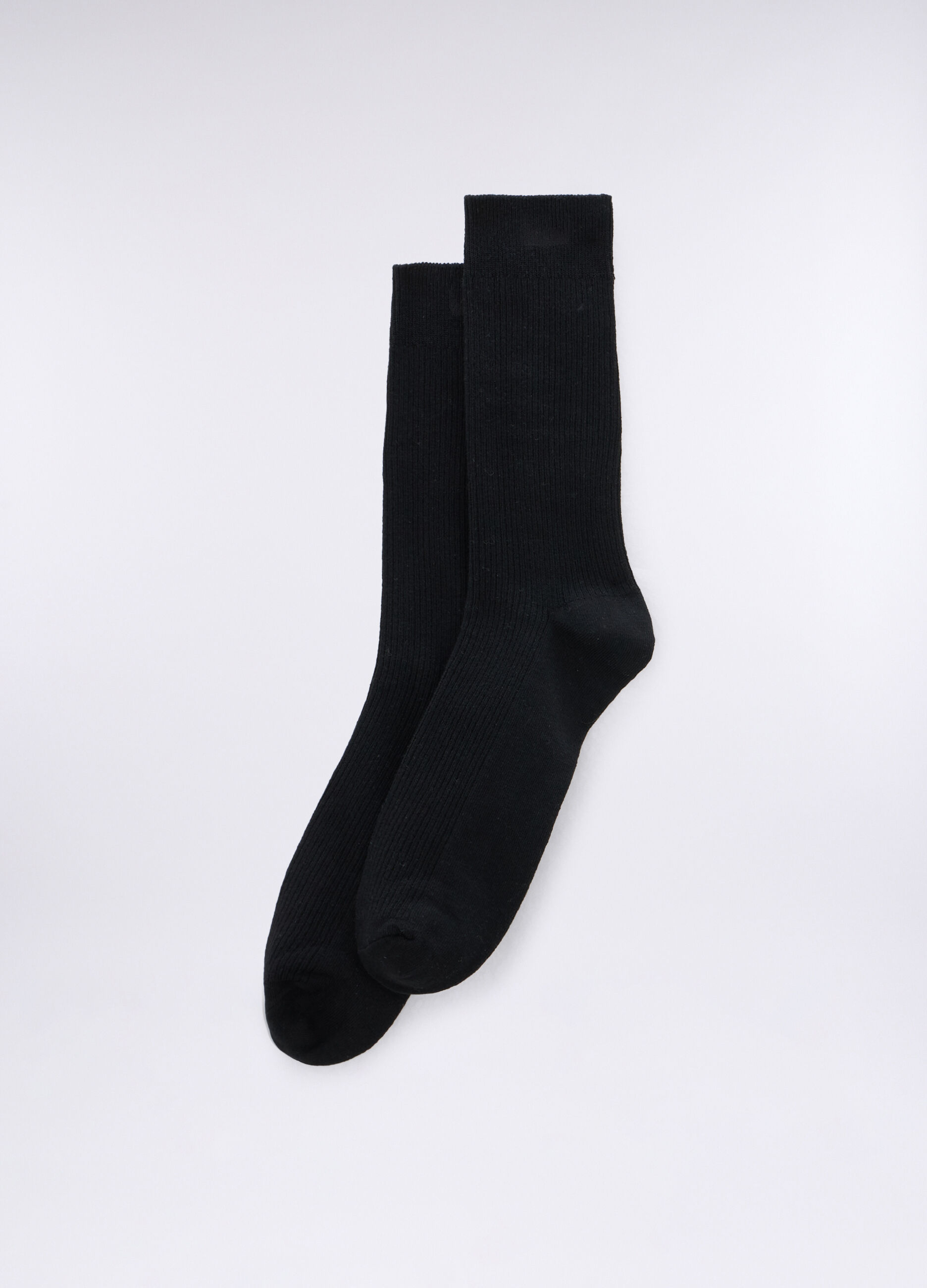 Calze corte in cotone stretch a costine uomo_0