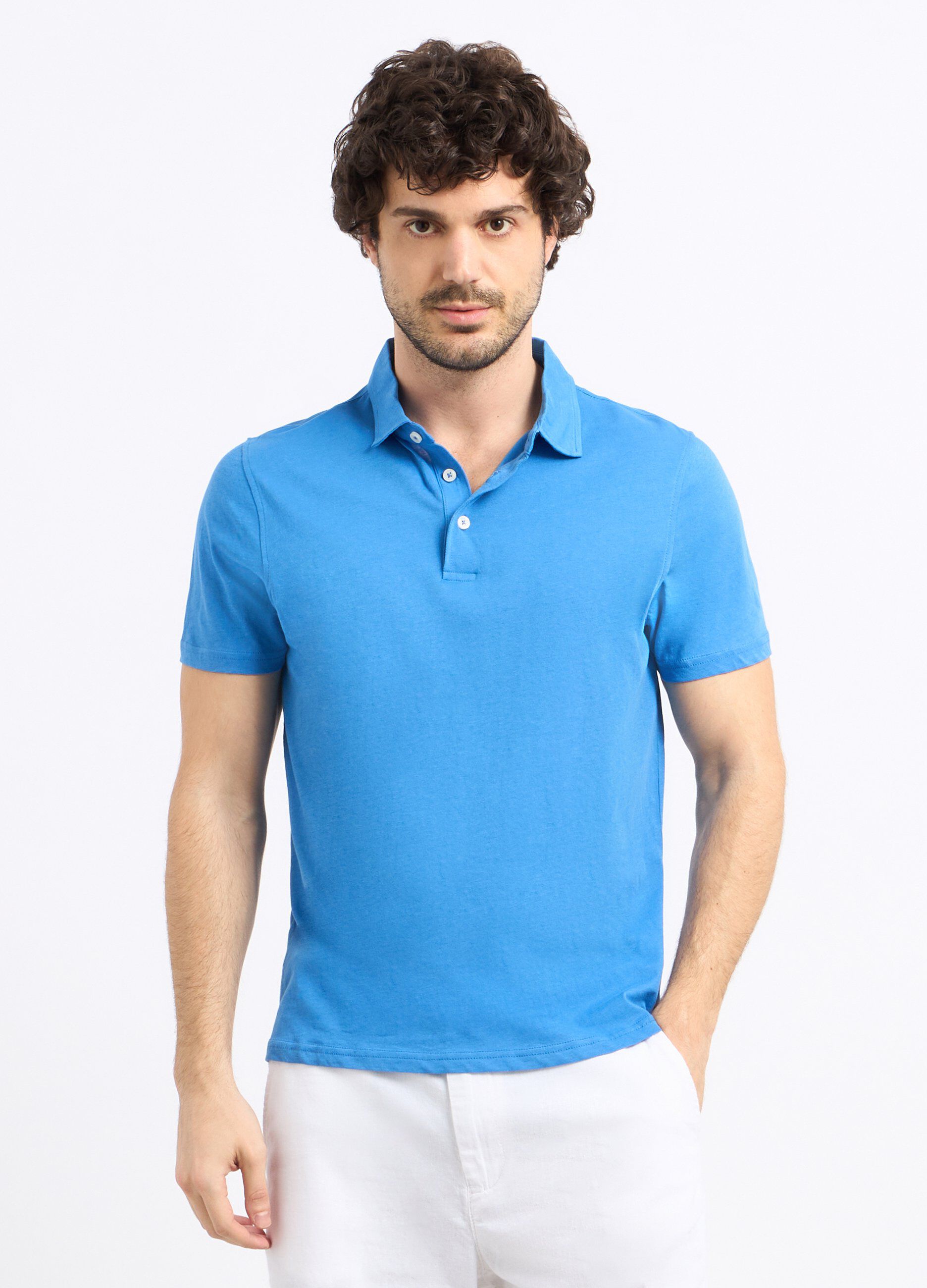 Polo in puro cotone uomo_0