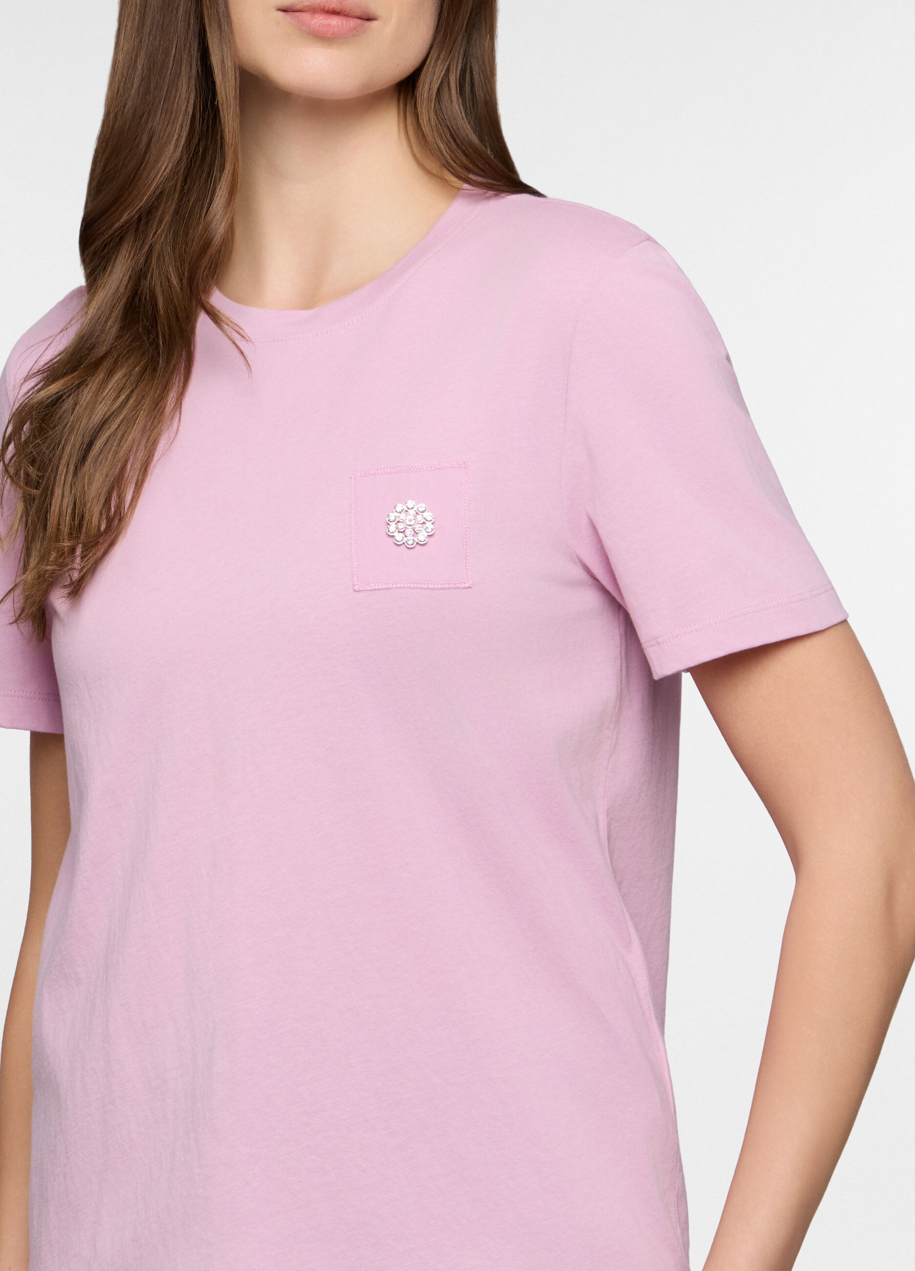 T-shirt girocollo donna _2