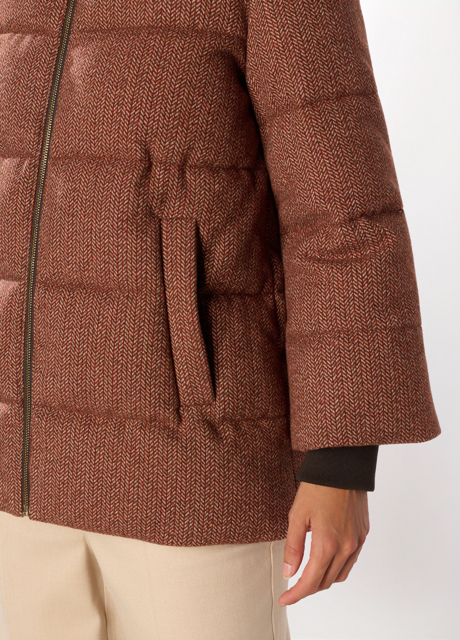 Giubbino imbottito jacquard donna_2
