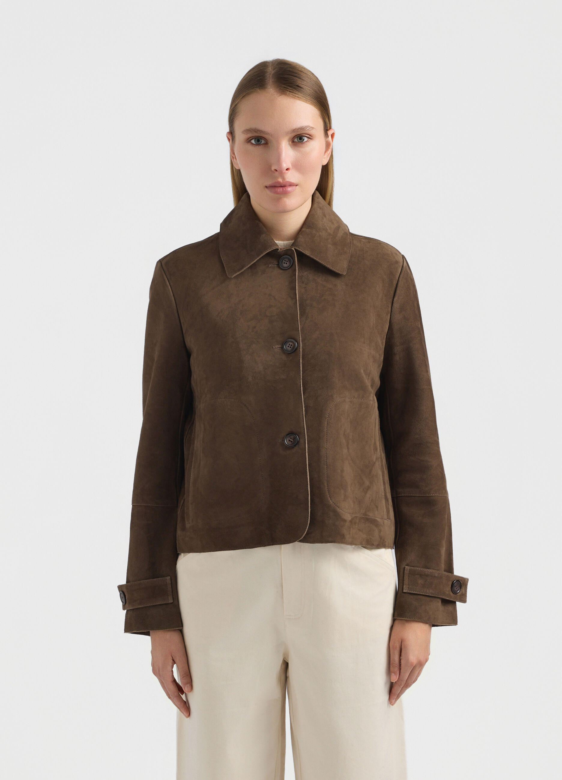 Trench in pura pelle di capra donna_1
