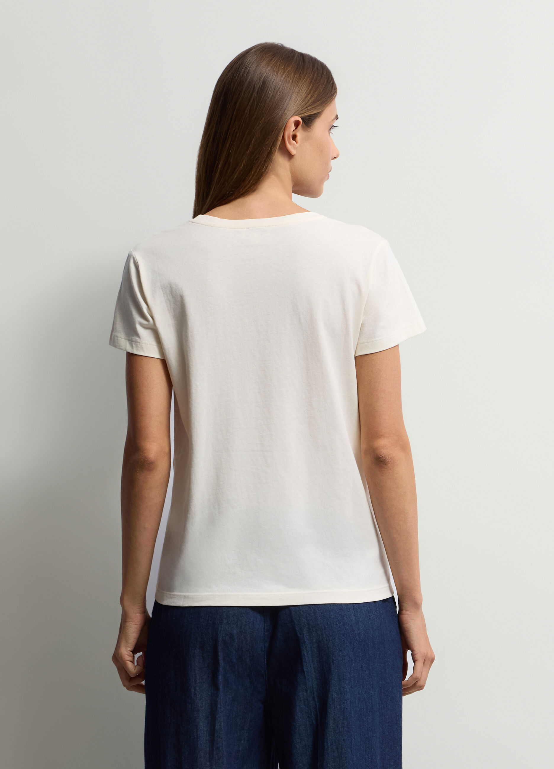 T-shirt girocollo donna_1